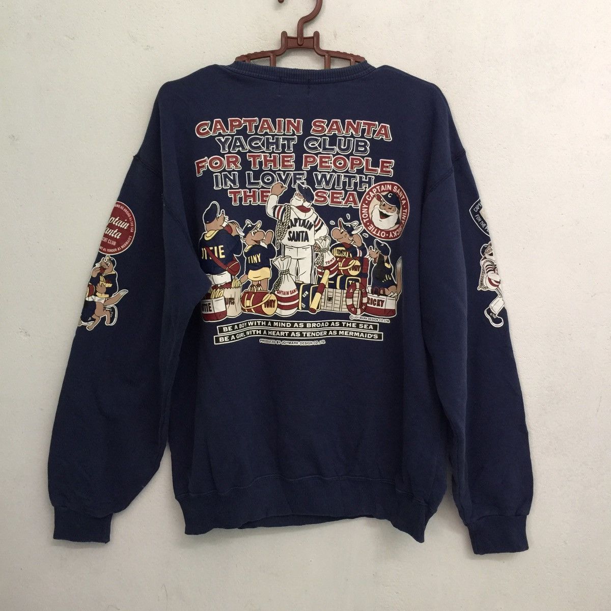 Vintage Captain santa double side print sweatshirt made in Japan Size US L / EU 52-54 / 3 - 4 Thumbnail