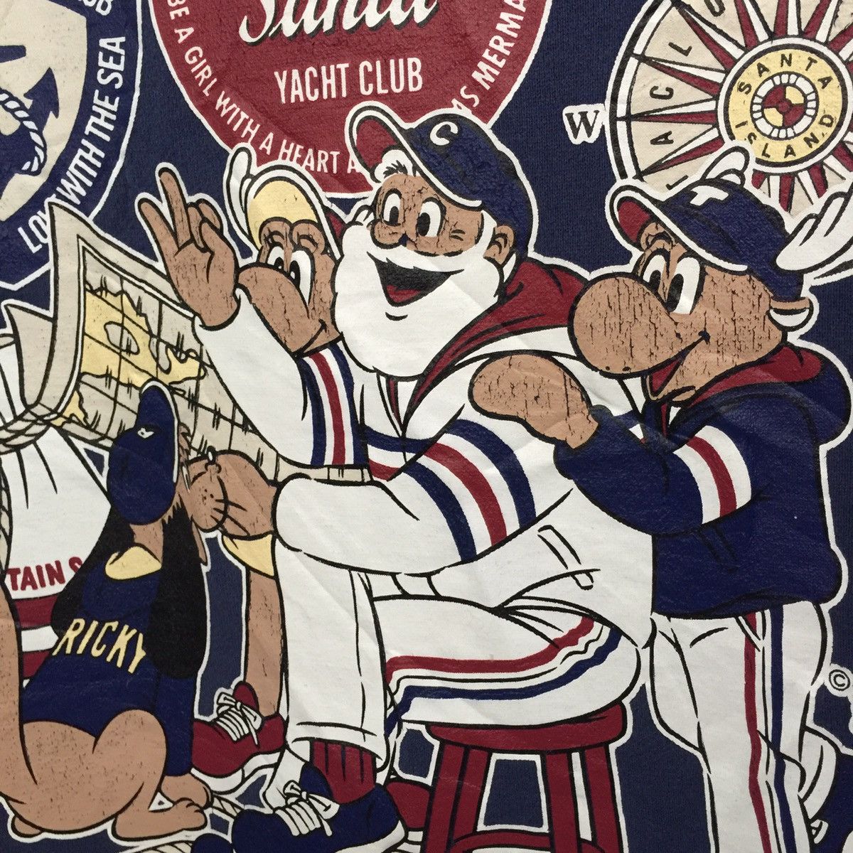 Vintage Captain santa double side print sweatshirt made in Japan Size US L / EU 52-54 / 3 - 10 Thumbnail