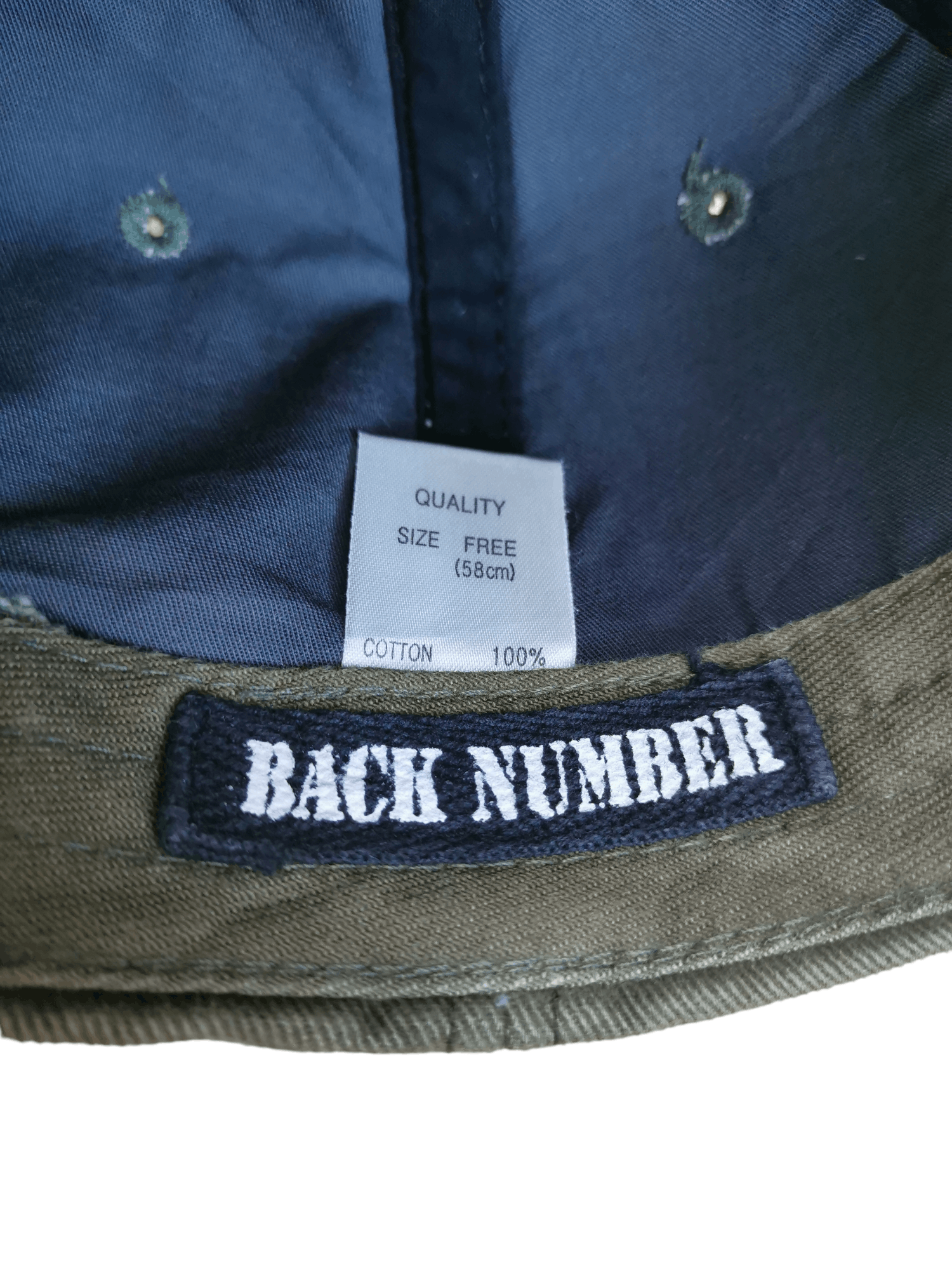 20471120 JAPANESE BRAND BACK NUMBER HAT CAP Size ONE SIZE - 7 Thumbnail
