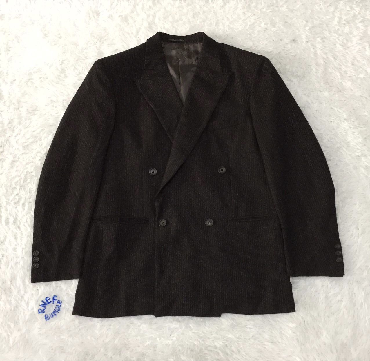 Japanese Brand × Krizia Uomo Krizia uomo wool coat blazer made in Italy Size US M / EU 48-50 / 2 - 1 Thumbnail