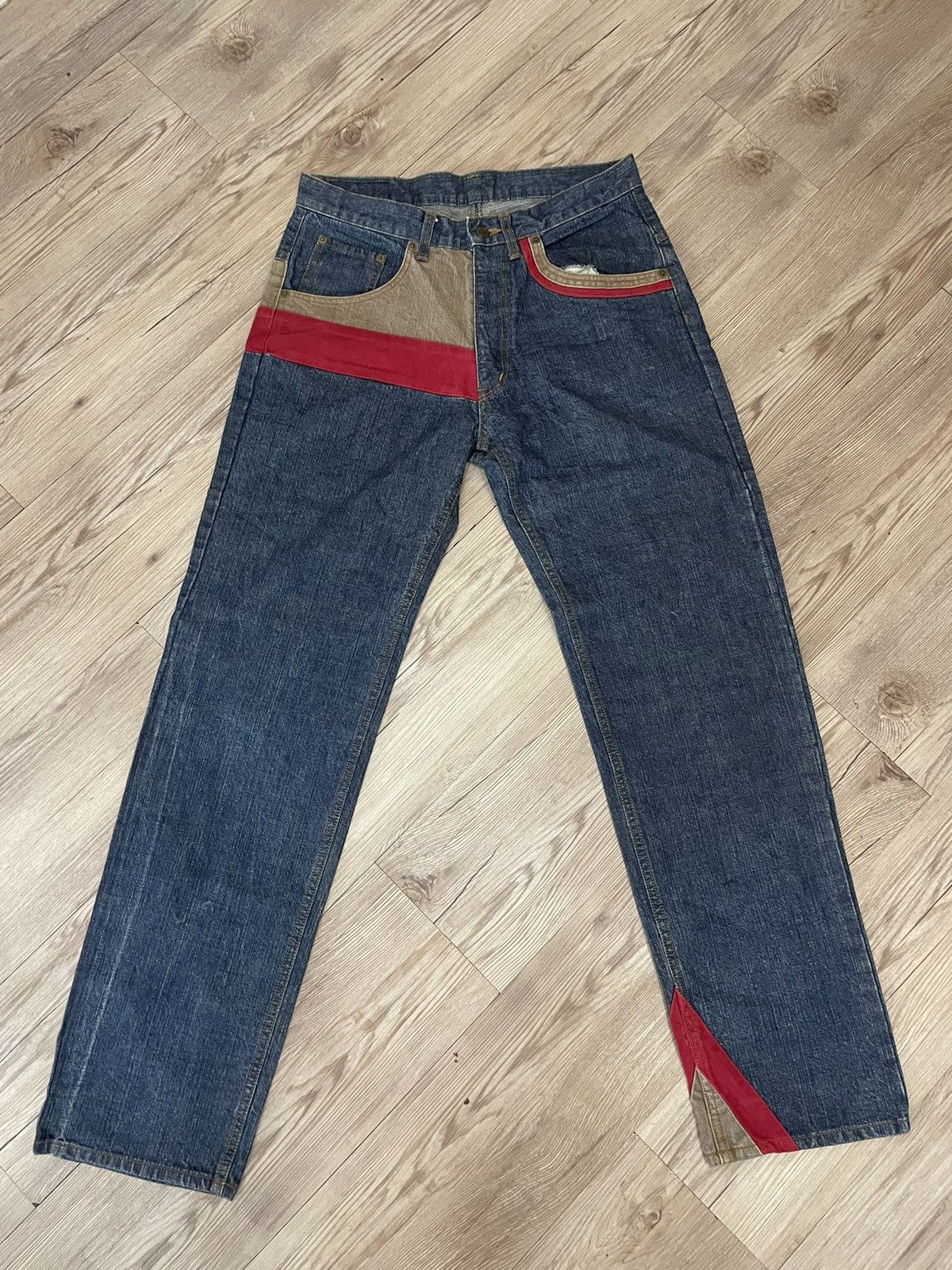 If Six Was Nine × Japanese Brand MONITORGRAPHIC DESIGN WEAR Jeans Made In Japan Size US 30 / EU 46 - 21 Thumbnail