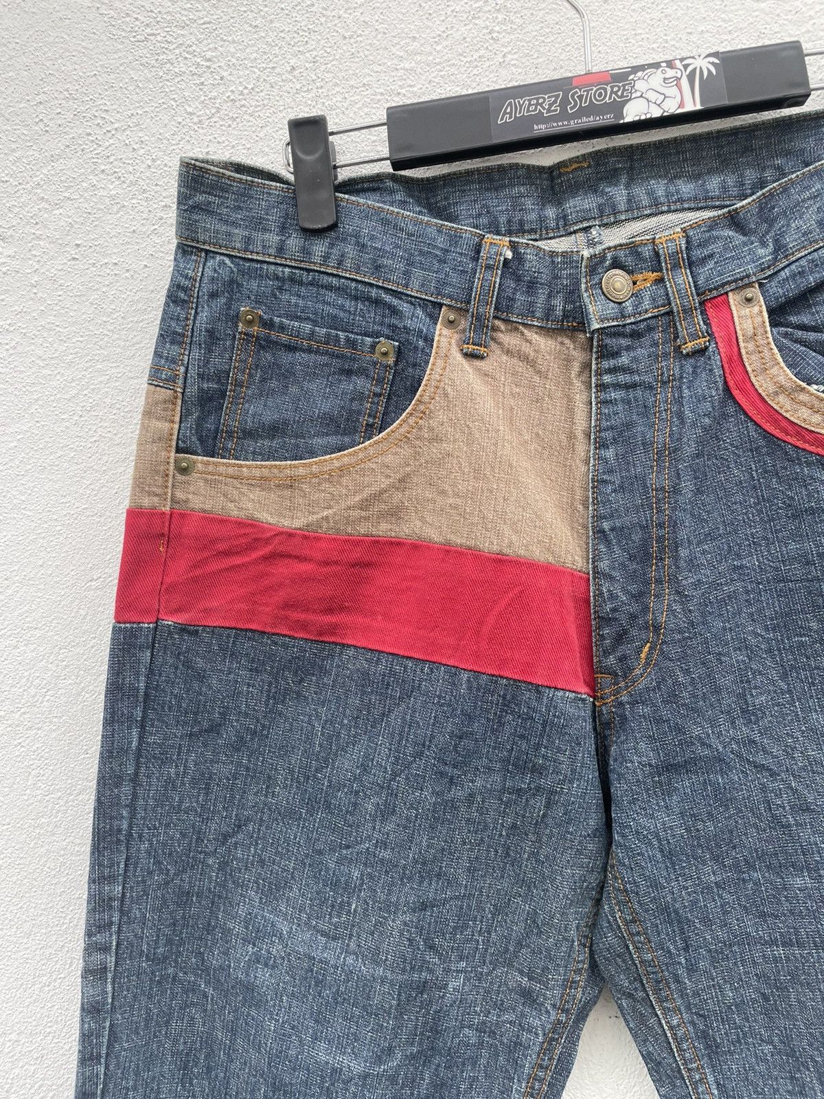 If Six Was Nine × Japanese Brand MONITORGRAPHIC DESIGN WEAR Jeans Made In Japan Size US 30 / EU 46 - 2 Thumbnail