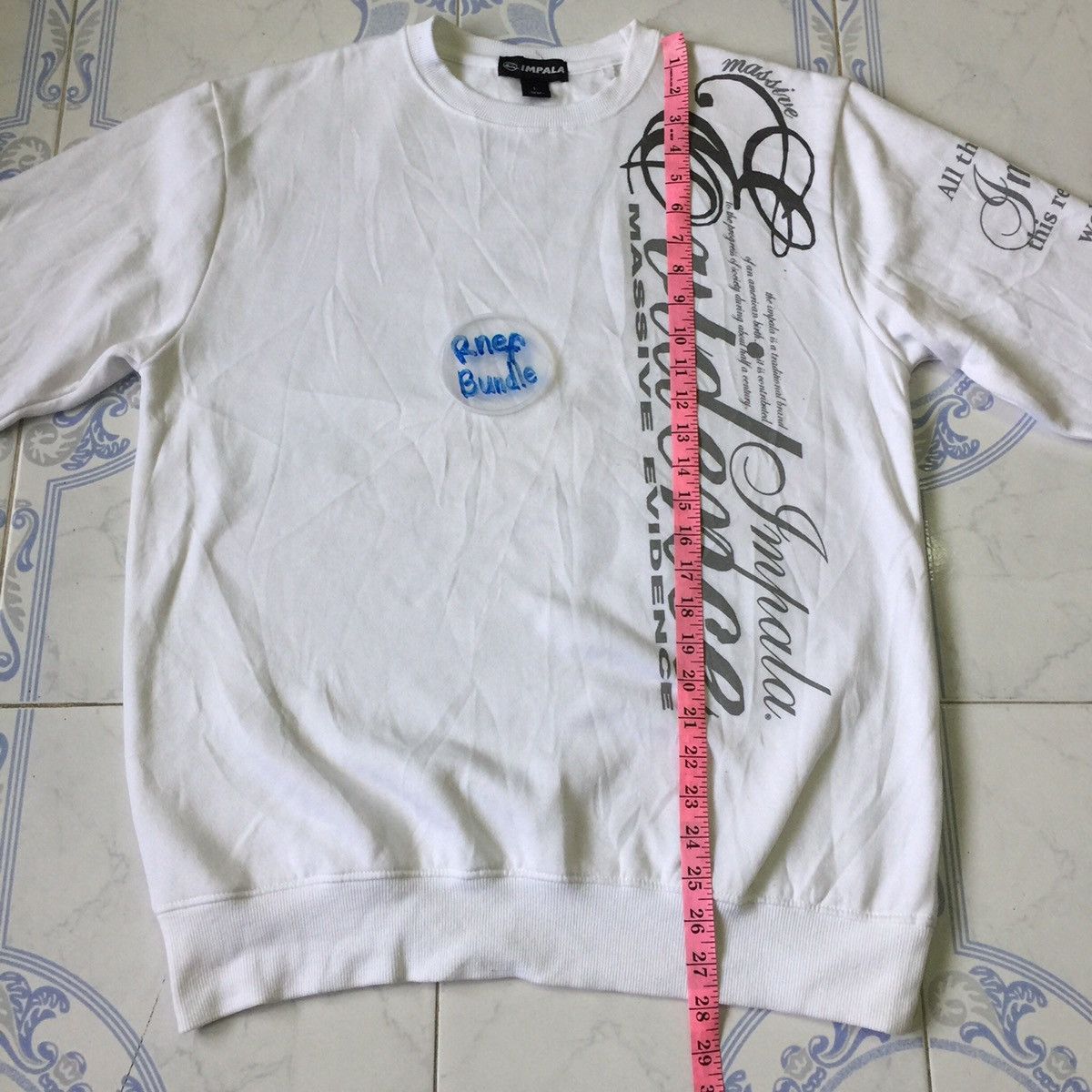 Japanese Brand Impala sweatshirt spell out massive evidance hip hop brand Size US L / EU 52-54 / 3 - 16 Thumbnail