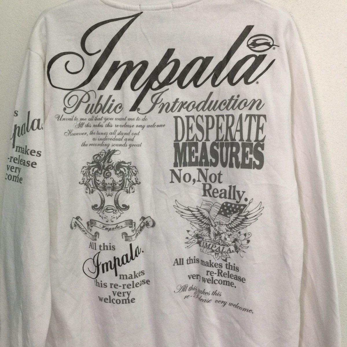 Japanese Brand Impala sweatshirt spell out massive evidance hip hop brand Size US L / EU 52-54 / 3 - 6 Thumbnail