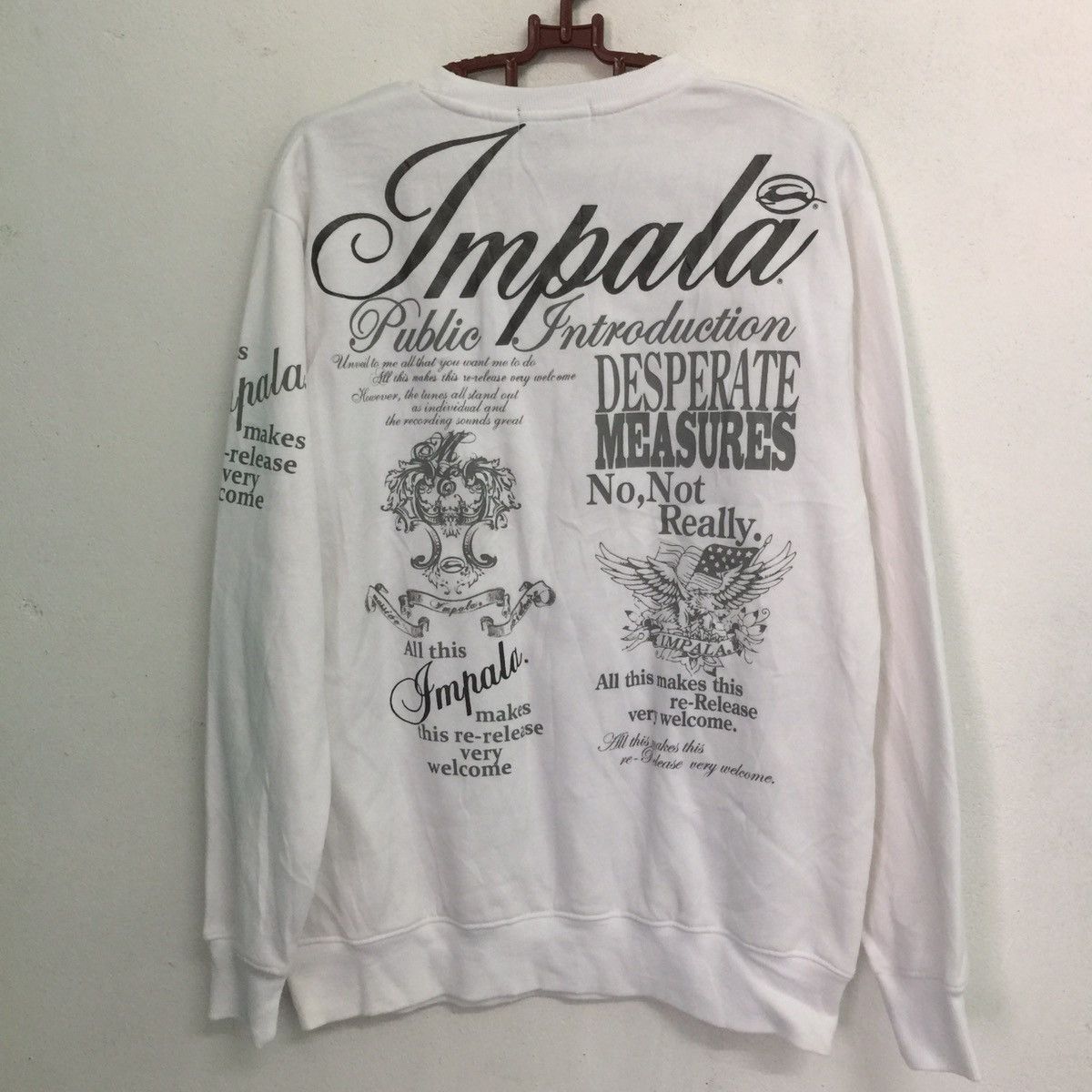 Japanese Brand Impala sweatshirt spell out massive evidance hip hop brand Size US L / EU 52-54 / 3 - 1 Thumbnail