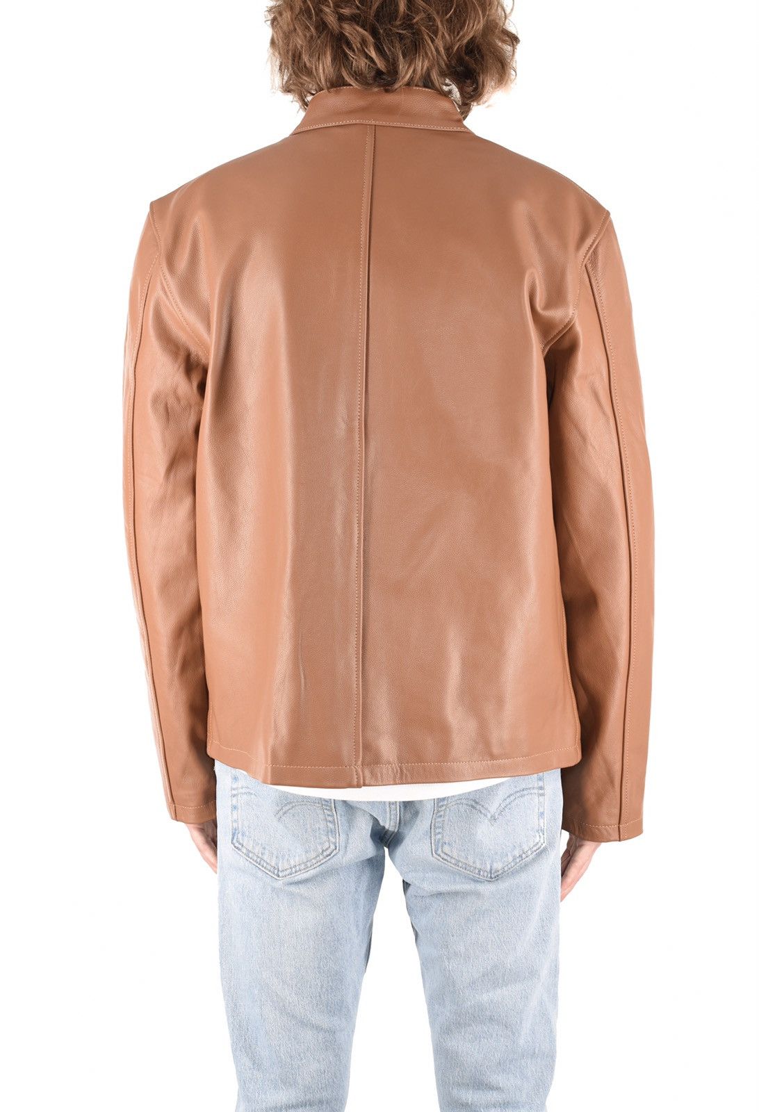 Genuine Leather Cafe Racer Leather Jacket Mocha Size US XS / EU 42 / 0 - 3 Thumbnail