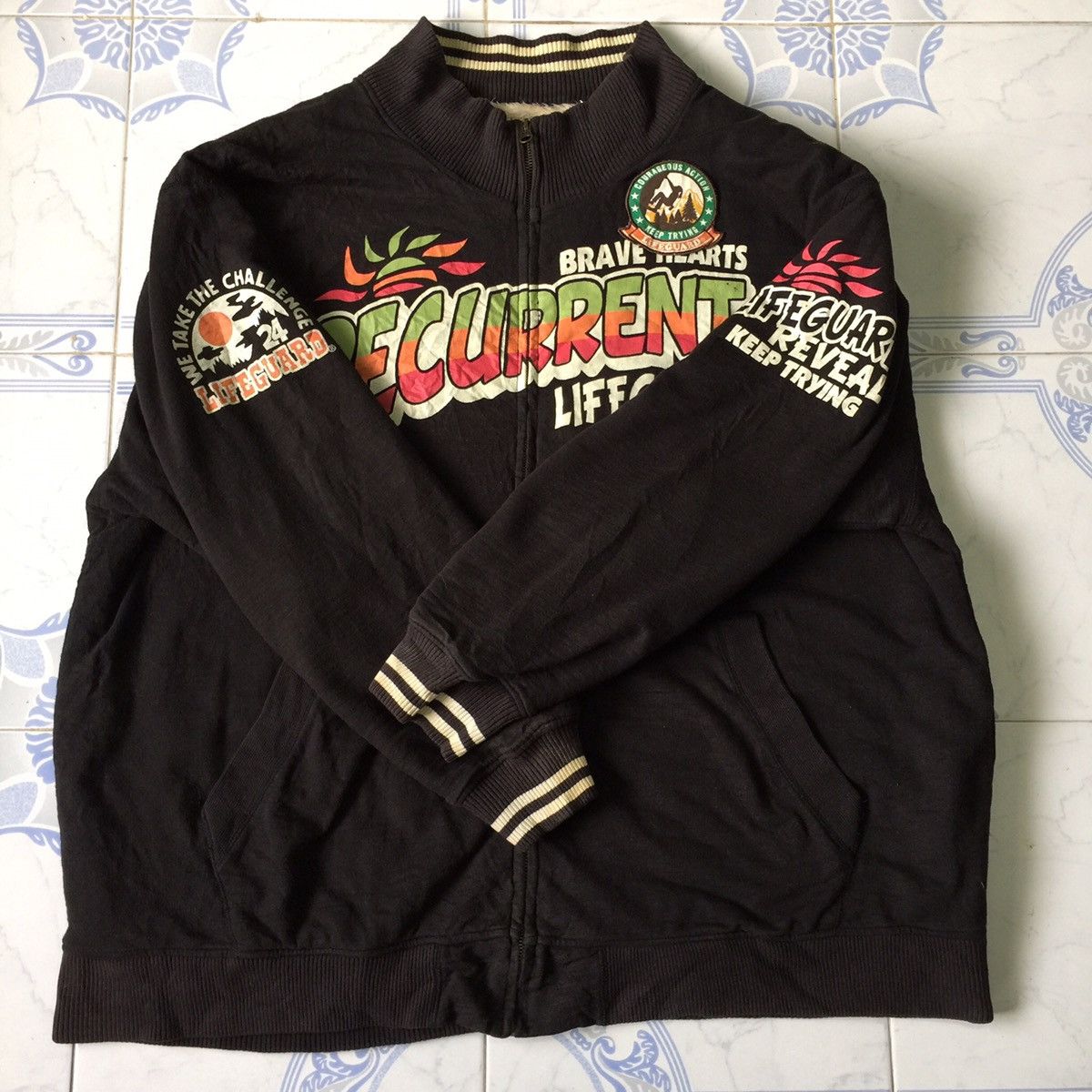 Japanese Brand Life guard big size Sweater Sweatshirt Jacket Size US XXL / EU 58 / 5 - 9 Thumbnail