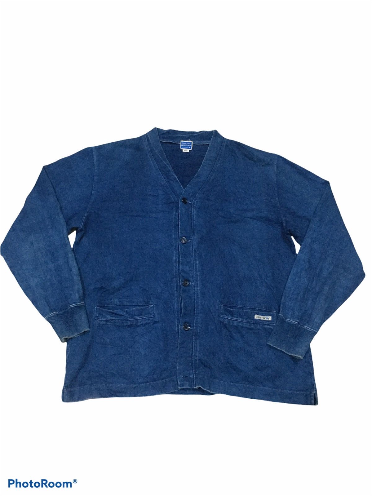 Beams Plus Beams Boys Indigo Cardigan Size US M / EU 48-50 / 2 - 1 Thumbnail