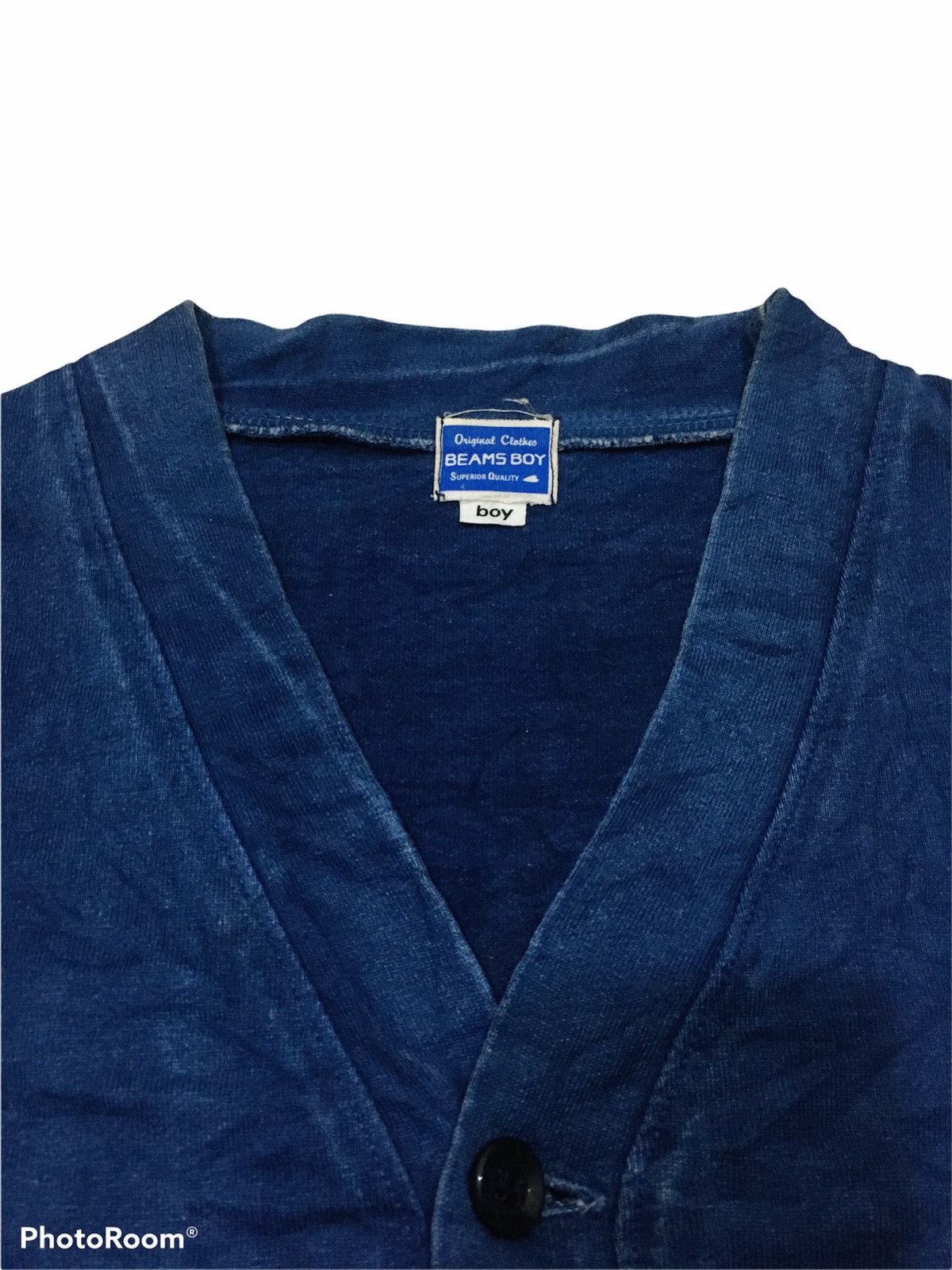 Beams Plus Beams Boys Indigo Cardigan Size US M / EU 48-50 / 2 - 2 Thumbnail