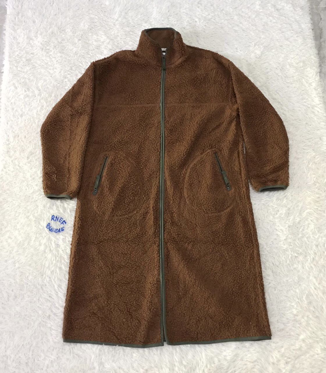 Japanese Brand GU Japan Fleece Deep Pile Long Jacket Size US S / EU 44-46 / 1 - 1 Thumbnail