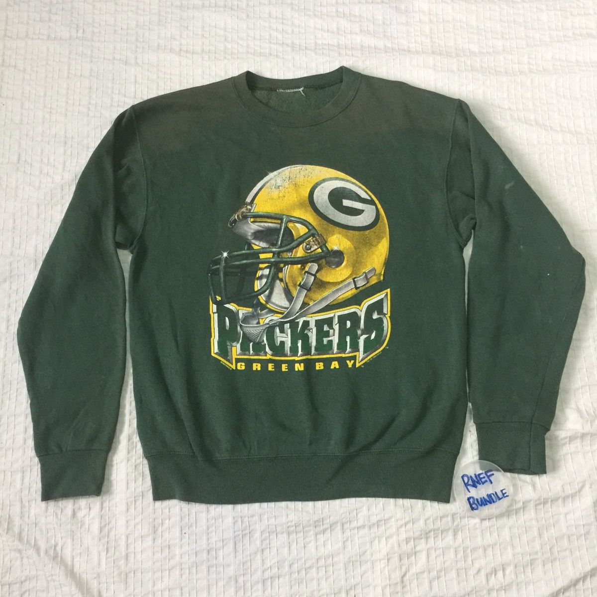 Vintage Vintage Green Bay Packers 1996 NFLP Sweatshirt Faded Size US L / EU 52-54 / 3 - 13 Thumbnail