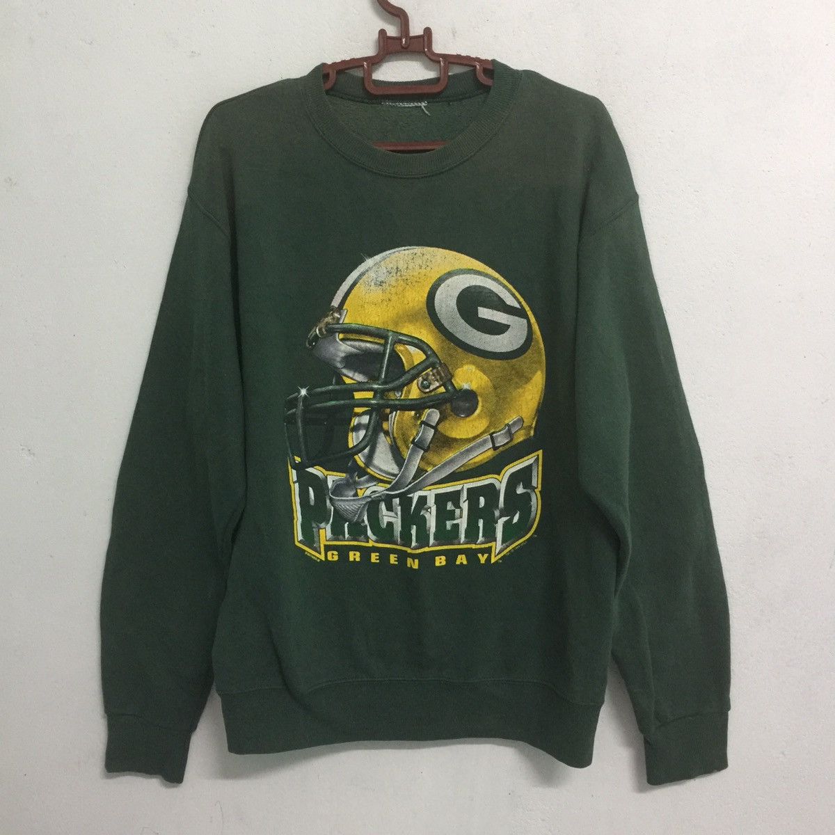 Vintage Vintage Green Bay Packers 1996 NFLP Sweatshirt Faded Size US L / EU 52-54 / 3 - 1 Thumbnail