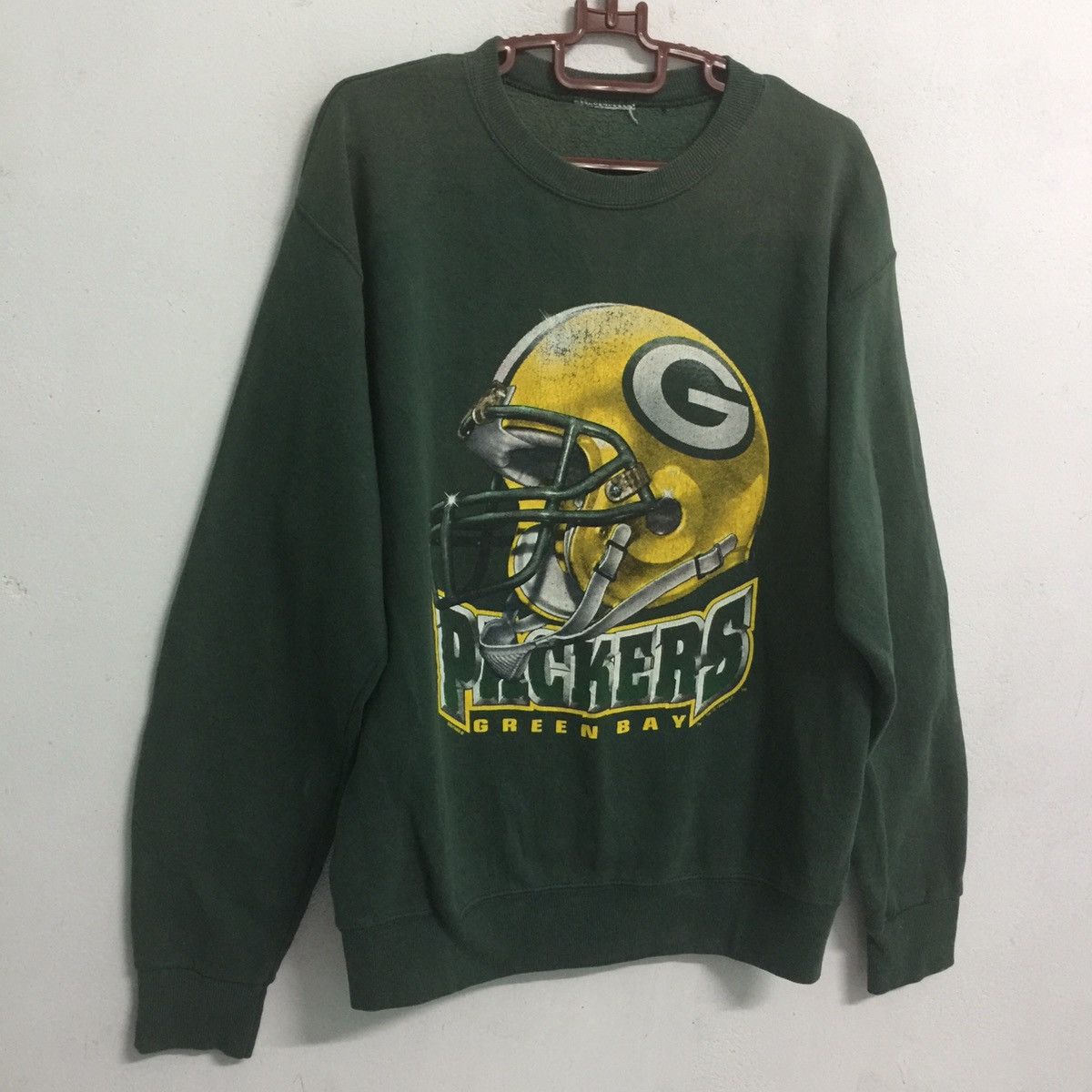 Vintage Vintage Green Bay Packers 1996 NFLP Sweatshirt Faded Size US L / EU 52-54 / 3 - 3 Thumbnail