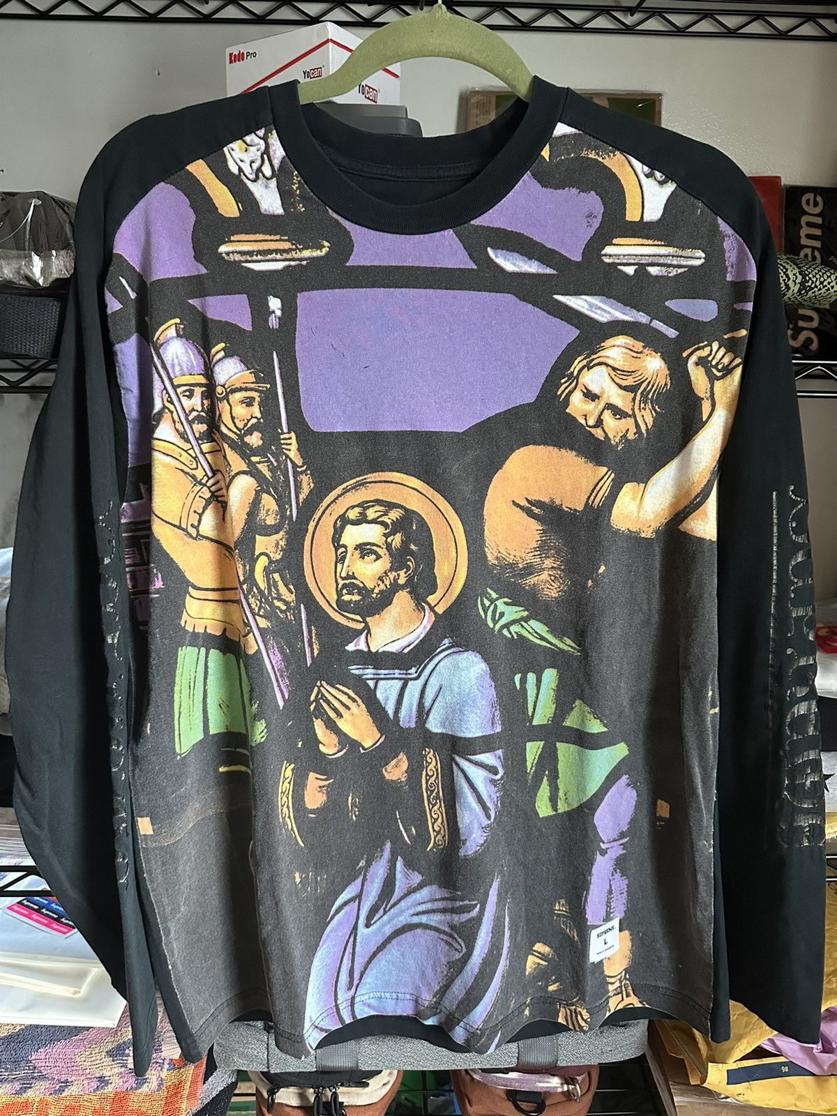 Pre-owned Supreme 2007 Stained Glass Jesus Long Sleeve