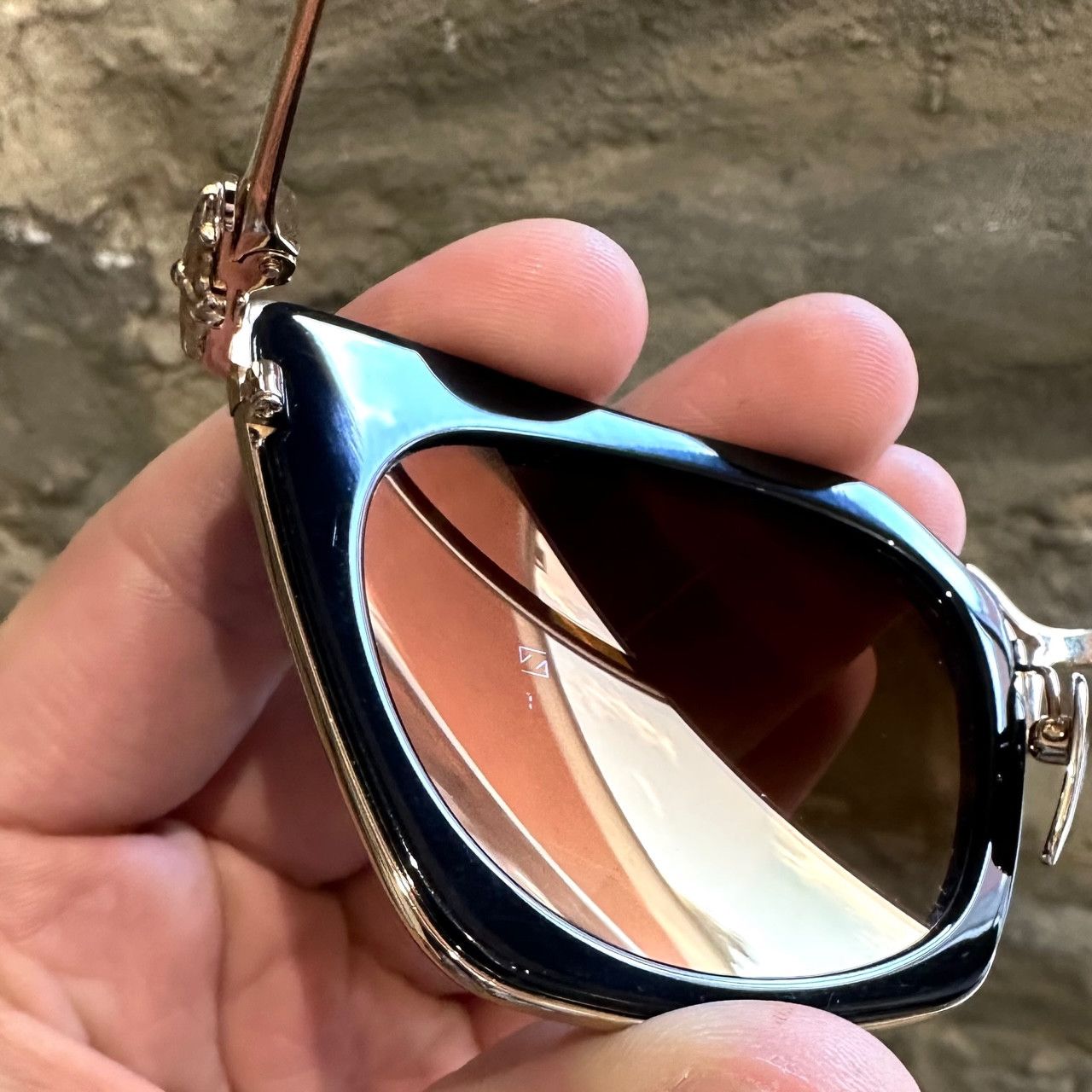 Chrome Hearts Chrome Hearts Gold Laurita Lynn Sunglasses Size ONE SIZE - 8 Thumbnail