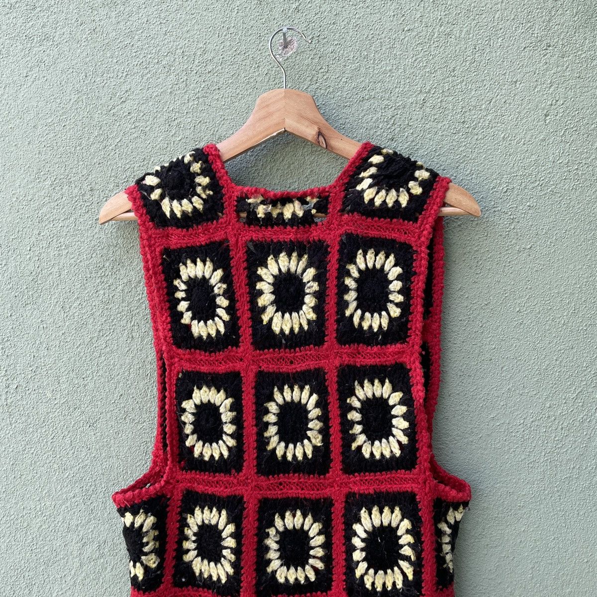 Handmade Vintage HANDMADE Knit Rare Sleeveless Cardigan Knitwear Size US S / EU 44-46 / 1 - 7 Thumbnail