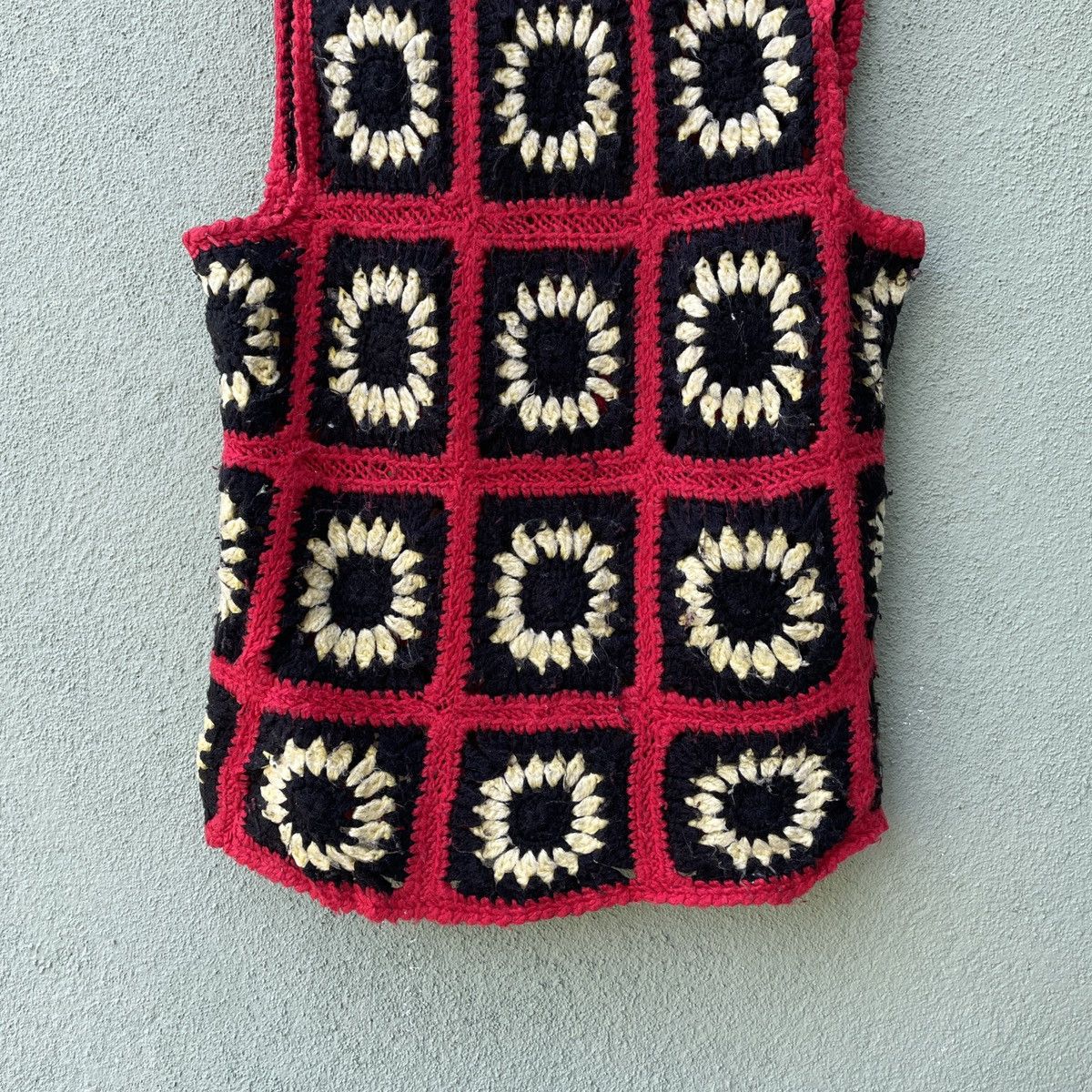 Handmade Vintage HANDMADE Knit Rare Sleeveless Cardigan Knitwear Size US S / EU 44-46 / 1 - 6 Thumbnail