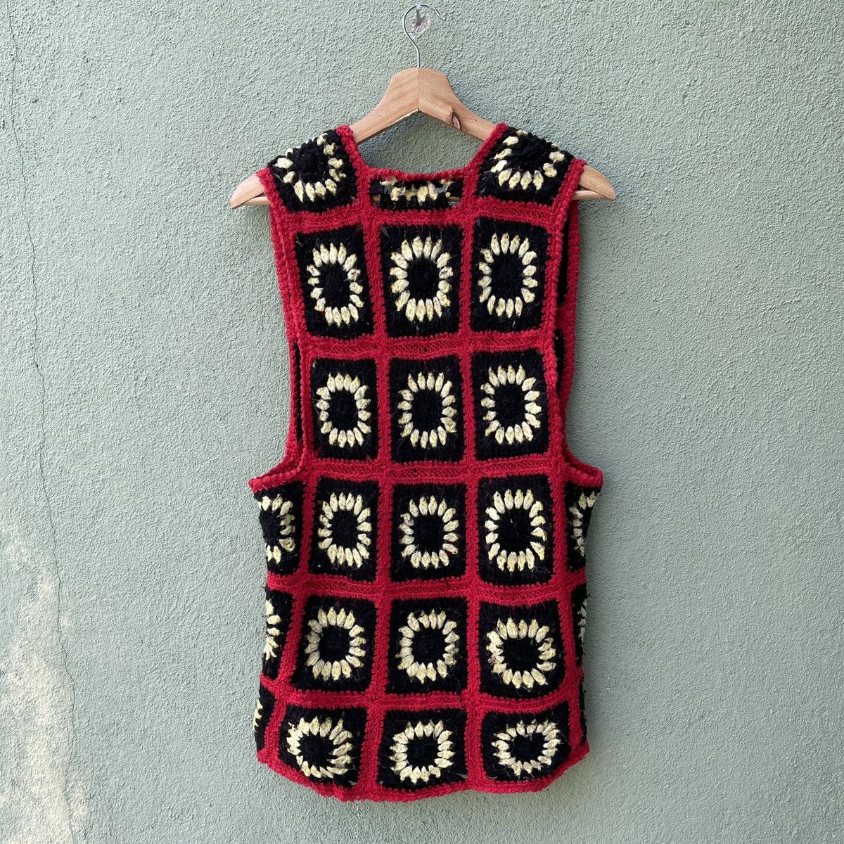 Handmade Vintage HANDMADE Knit Rare Sleeveless Cardigan Knitwear Size US S / EU 44-46 / 1 - 8 Thumbnail