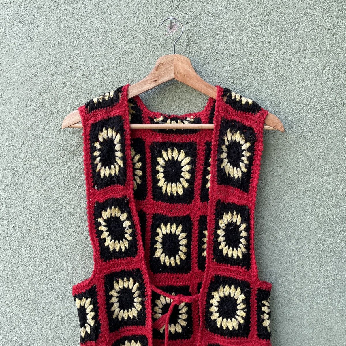 Handmade Vintage HANDMADE Knit Rare Sleeveless Cardigan Knitwear Size US S / EU 44-46 / 1 - 3 Thumbnail