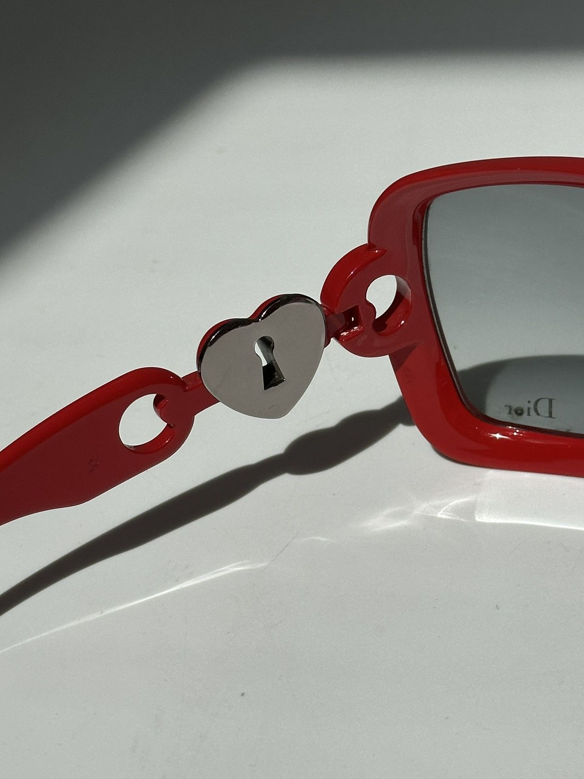 DIOR Lock Heart Logo Sunglasses Y2k archive coquette