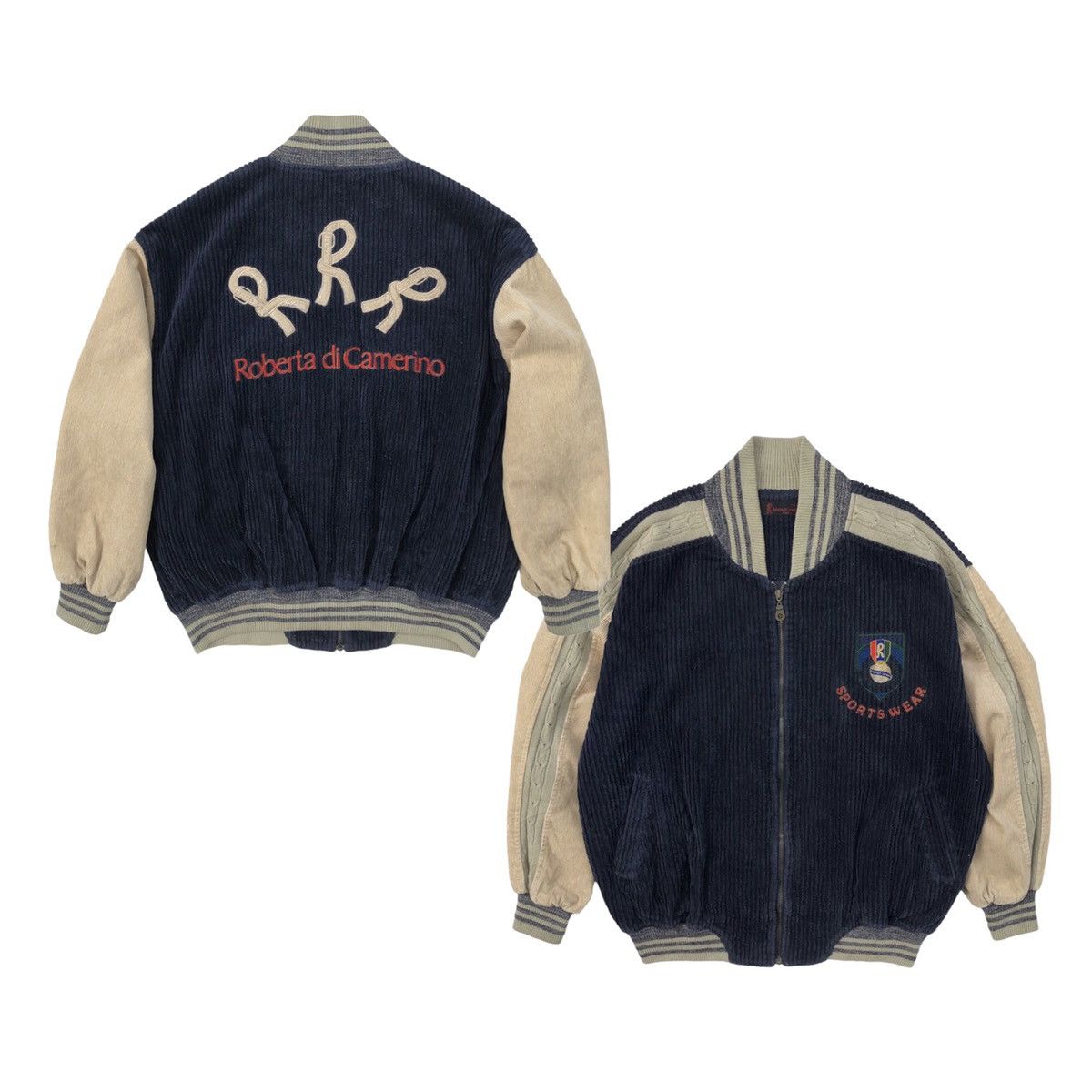Roberta di Camerino 🔥Vintage Roberta Di Camerino Corduroy Bomber Jacket Size US L / EU 52-54 / 3 - 2 Thumbnail