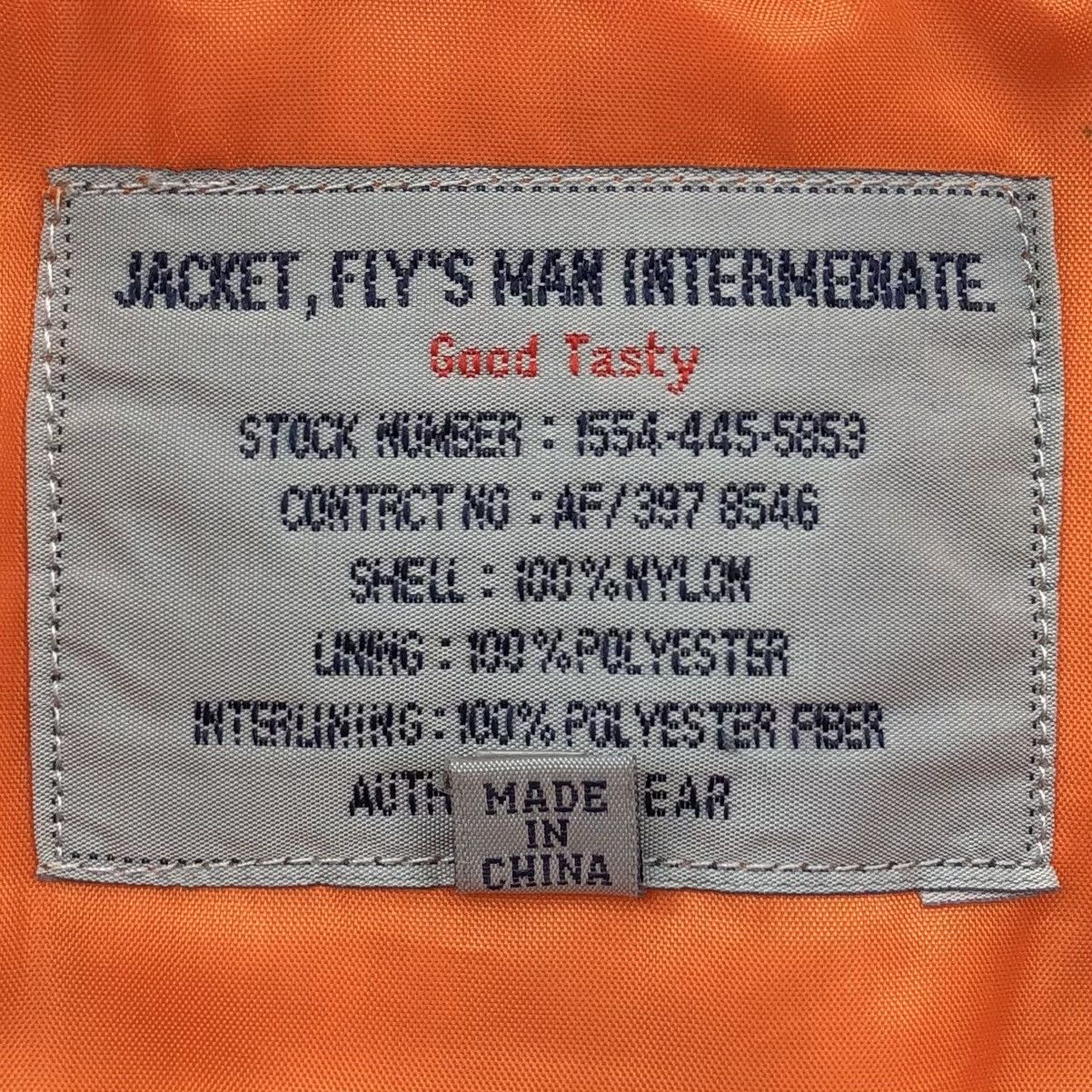 Vintage Vintage Fly’s Man Intermediate Bomber Jacket Size US L / EU 52-54 / 3 - 16 Thumbnail