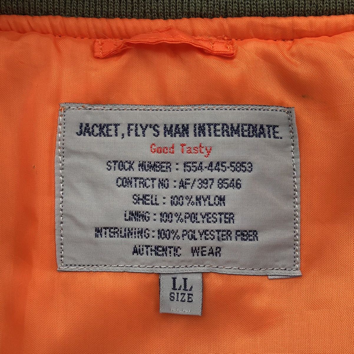 Vintage Vintage Fly’s Man Intermediate Bomber Jacket Size US L / EU 52-54 / 3 - 15 Thumbnail