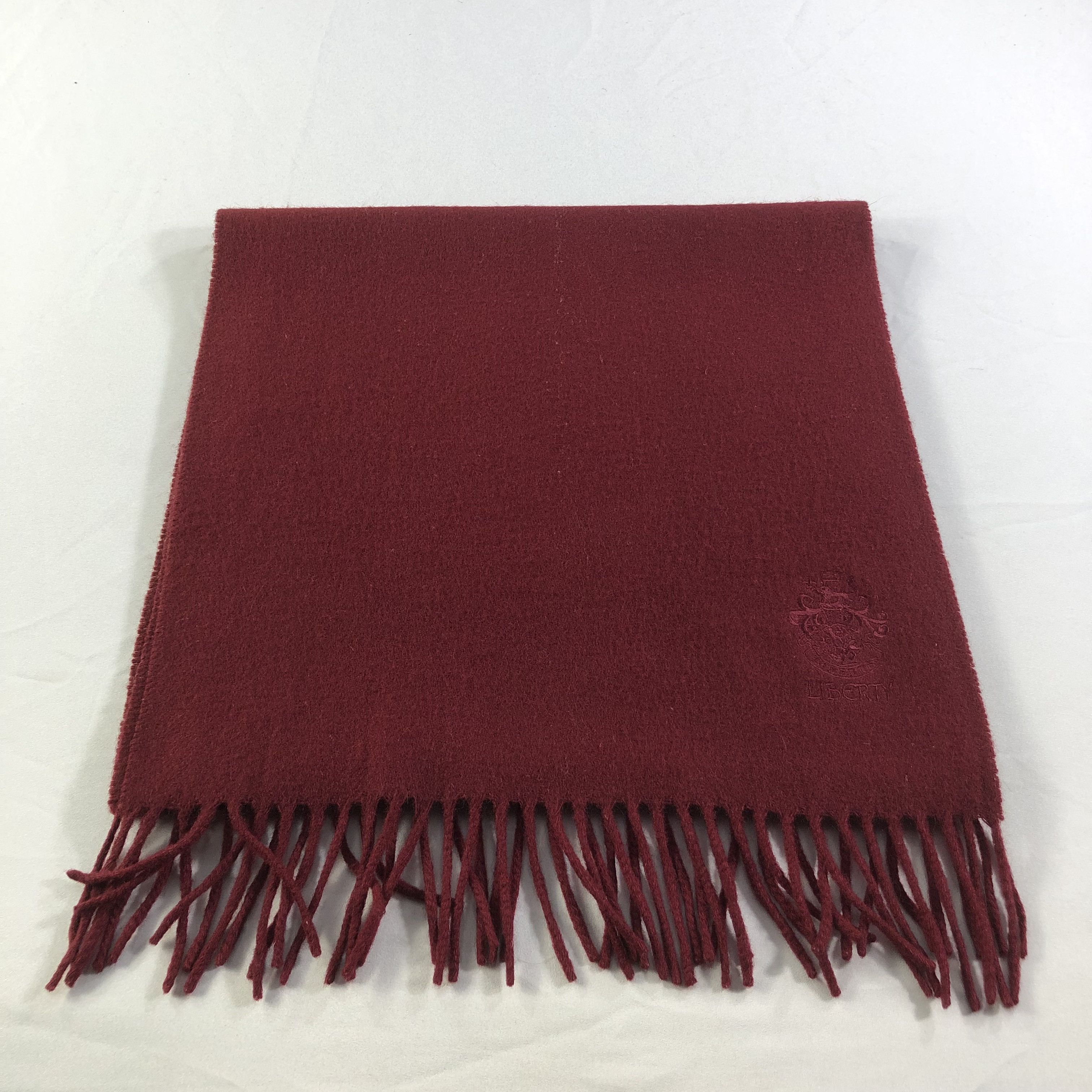 Liberty Liberty Plain Cashmere Scarf Muffler V1429 Size ONE SIZE - 3 Thumbnail