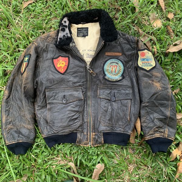 Vintage Avirex limited type G-1 flight leather vintage 80s jacket