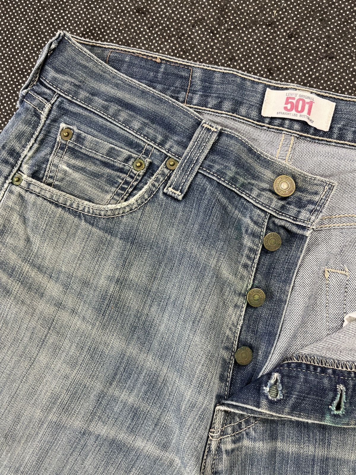 Levi's Vintage Levis 501 Rusty Wash Jeans - J557 Size US 31 - 7 Thumbnail