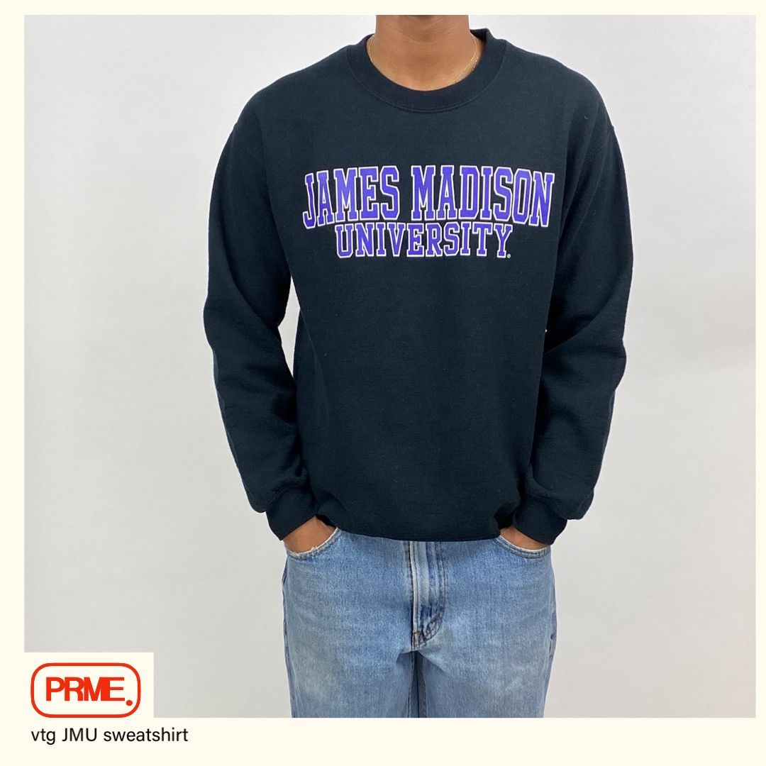 Vintage vintage 90s JMU James Madison University spellout sweatshirt Size US M / EU 48-50 / 2 - 1 Thumbnail