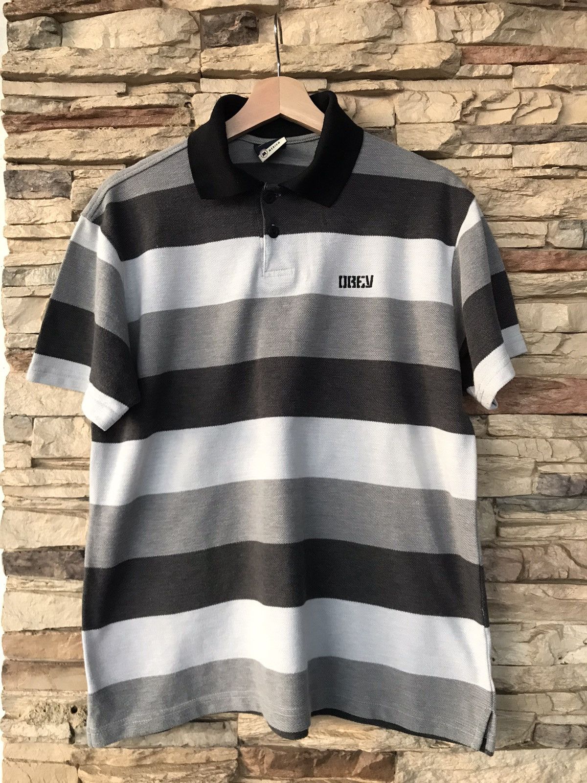 Obey Vintage Obey Stripes Collar Shirt Size US M / EU 48-50 / 2 - 1 Thumbnail