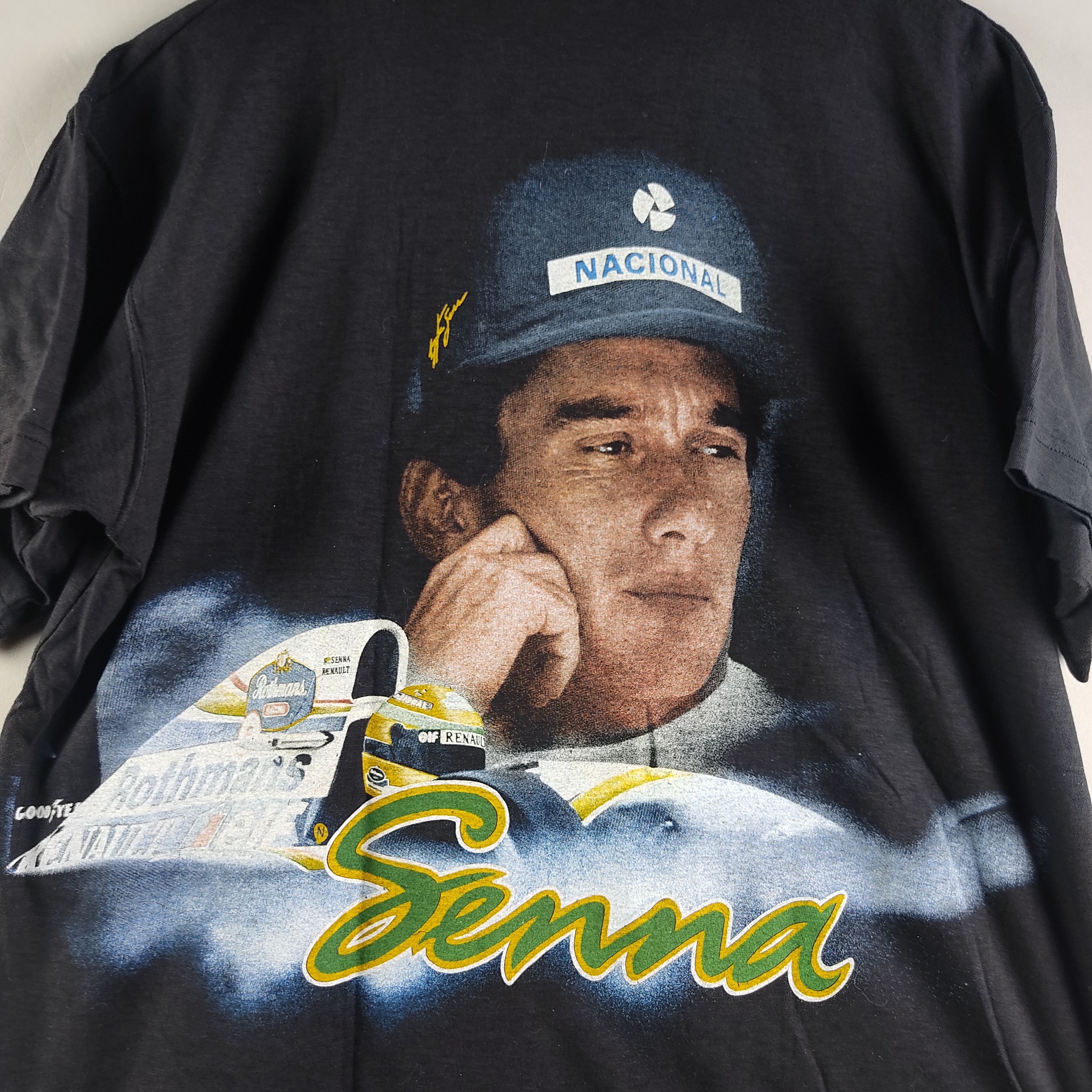 Rap Tees × Vintage 90s Ayrton Senna Full Print Rap Tee Formula One Size US XL / EU 56 / 4 - 7 Thumbnail