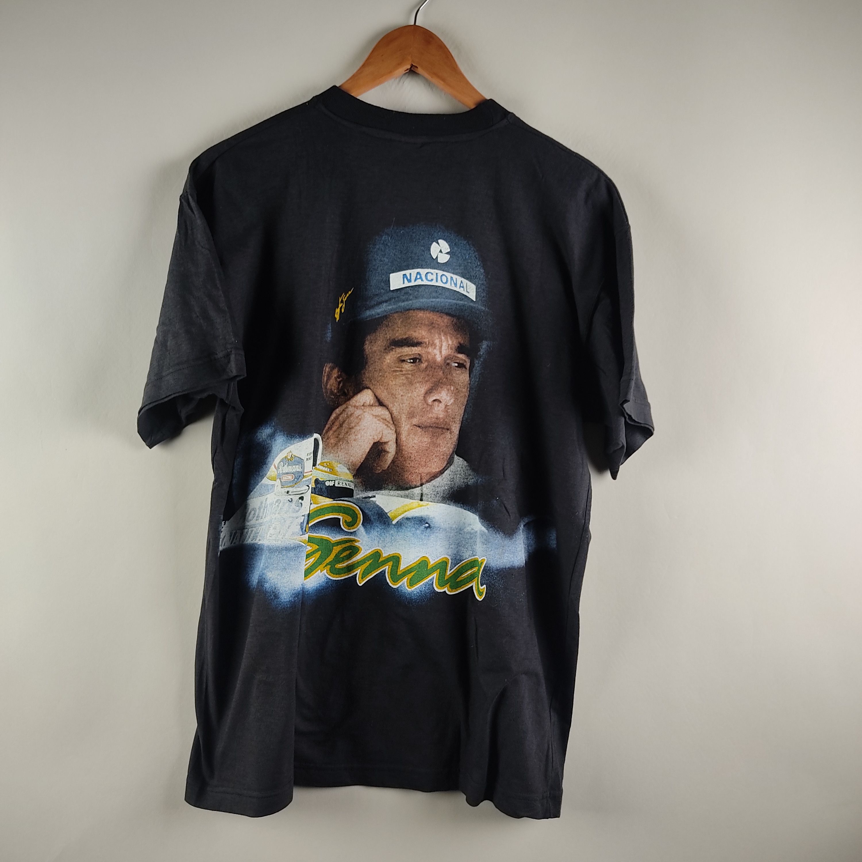 Rap Tees × Vintage 90s Ayrton Senna Full Print Rap Tee Formula One Size US XL / EU 56 / 4 - 6 Thumbnail