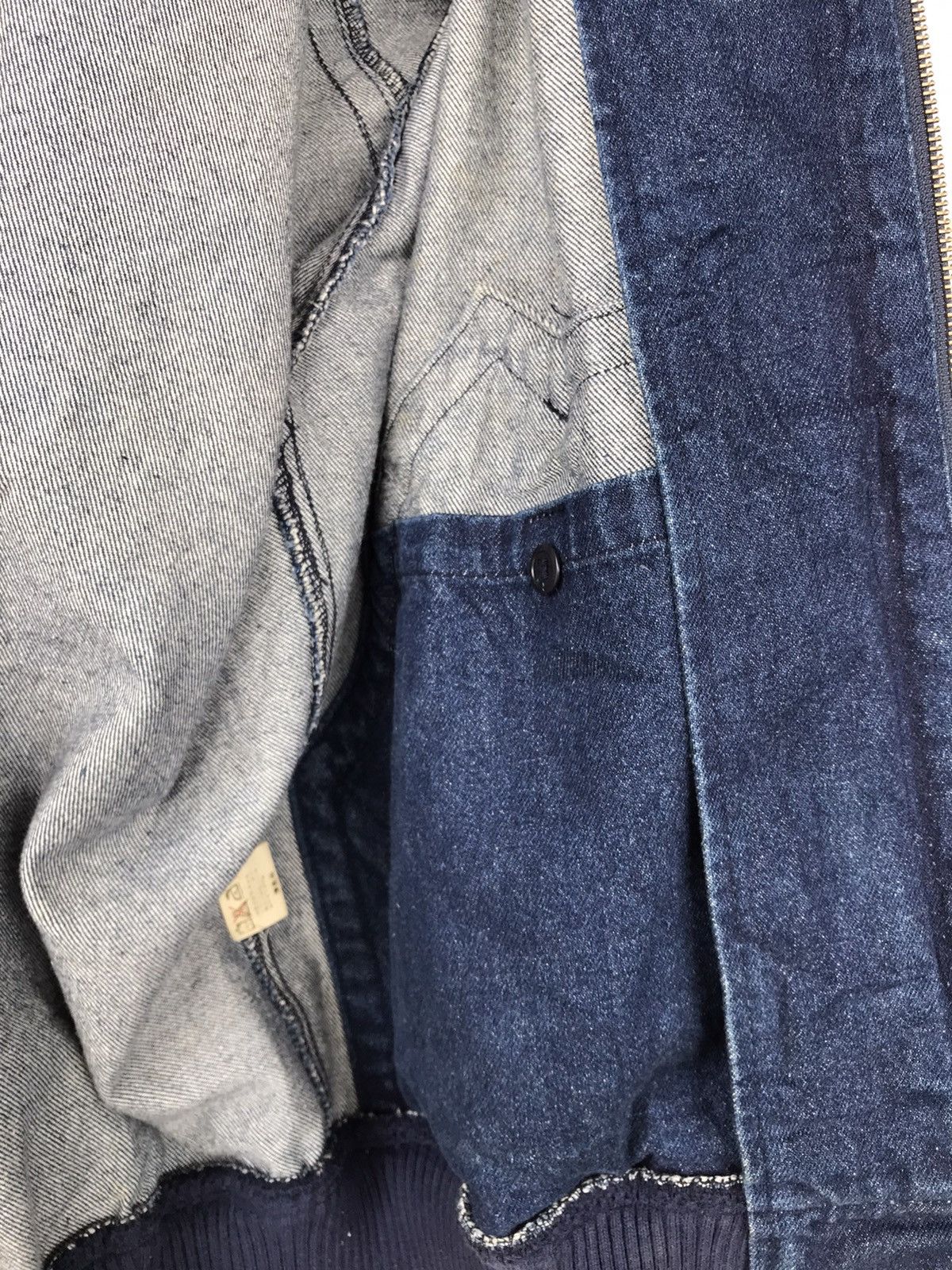 Vintage VINTAGE 90s PIAA RACING Oversize Denim Bomber Jacket Size US XL / EU 56 / 4 - 9 Thumbnail