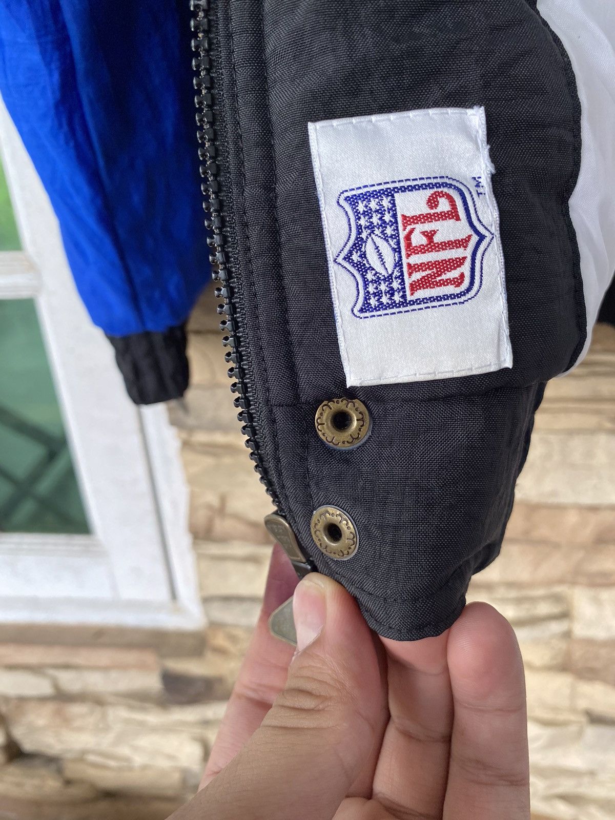 NFL Vintage 1990’s New York Giants Apex One Hooded Rain Coat Size US L / EU 52-54 / 3 - 16 Thumbnail