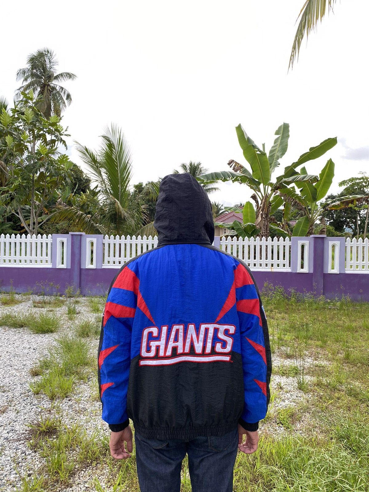NFL Vintage 1990’s New York Giants Apex One Hooded Rain Coat Size US L / EU 52-54 / 3 - 5 Thumbnail