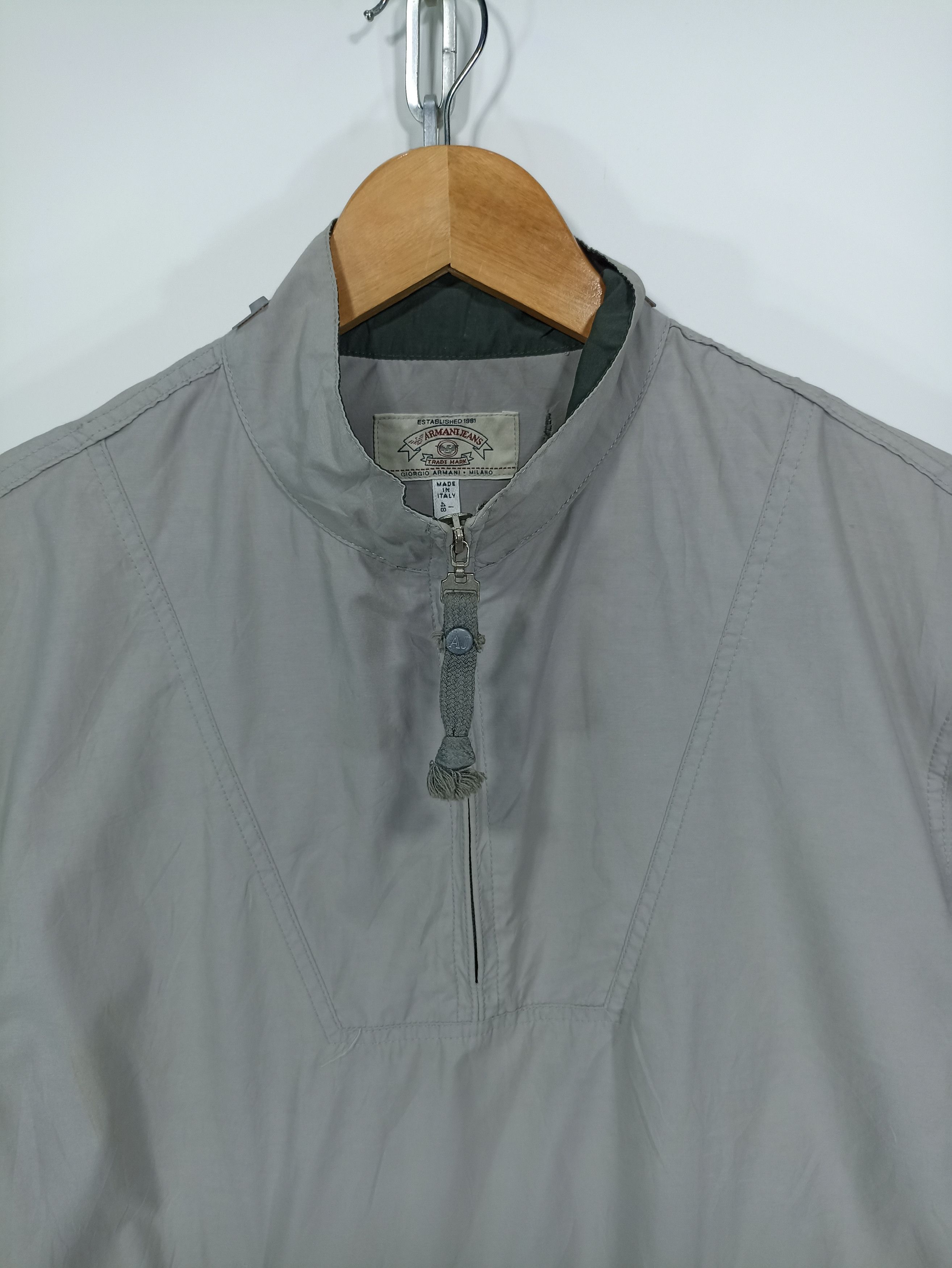 Armani × Giorgio Armani × Vintage Armani jeans Half zipper neck Size US M / EU 48-50 / 2 - 4 Thumbnail
