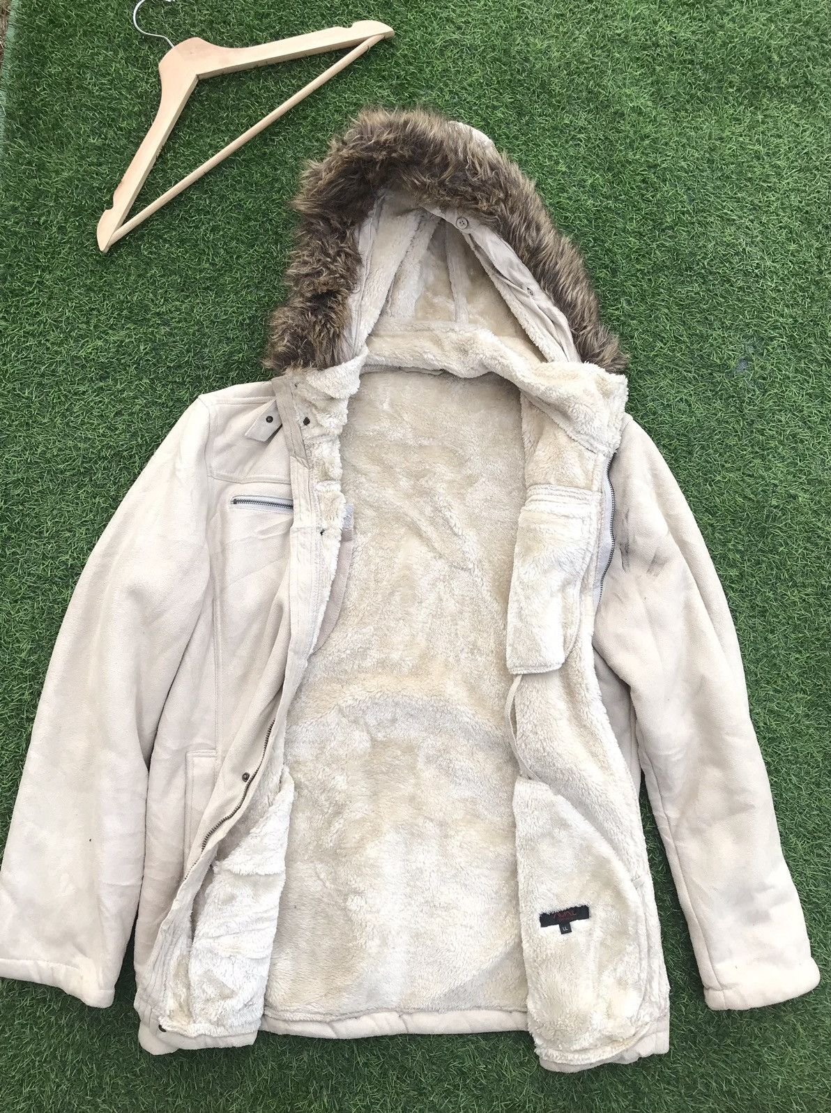 Japanese Brand Vintage Avail Contempo Fleece Leather Jacket Hoodie Size US L / EU 52-54 / 3 - 1 Thumbnail