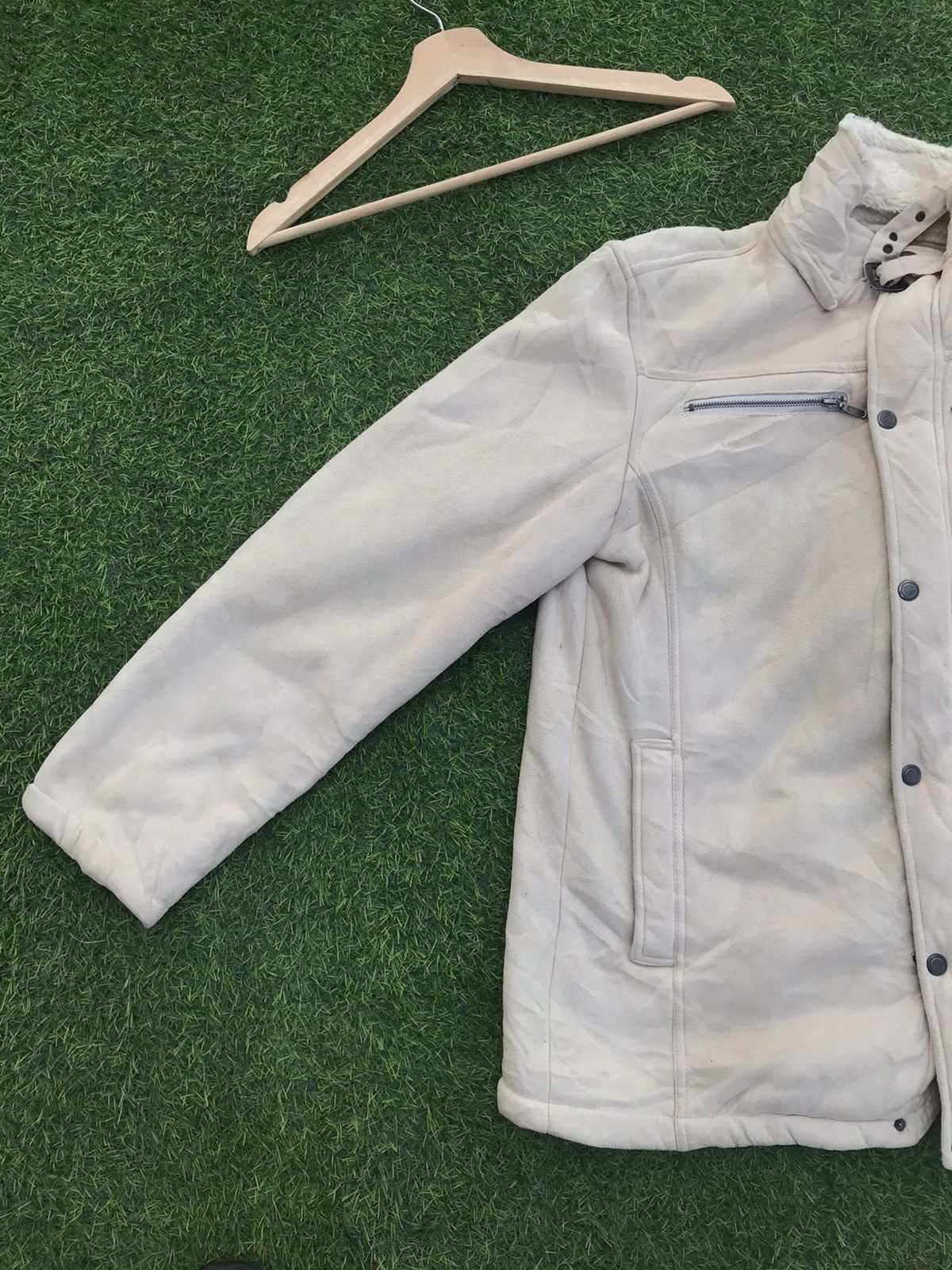 Japanese Brand Vintage Avail Contempo Fleece Leather Jacket Hoodie Size US L / EU 52-54 / 3 - 6 Thumbnail