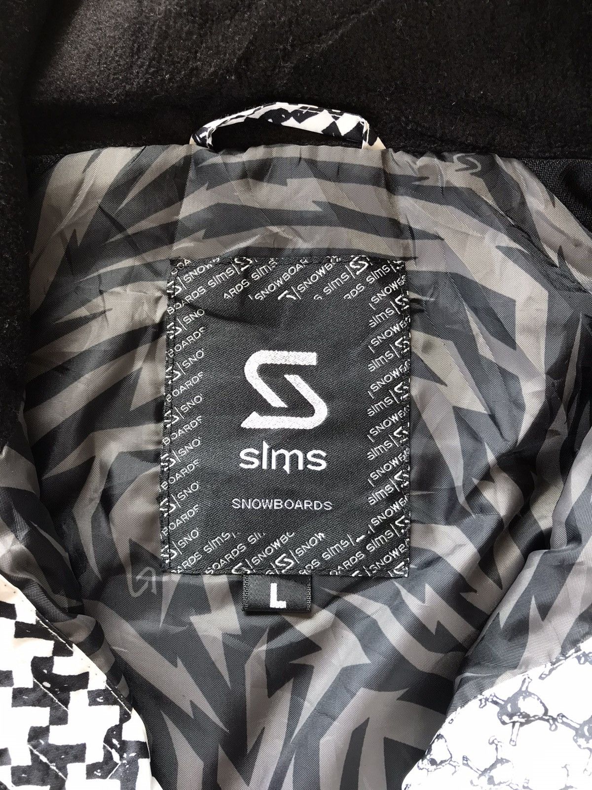 Japanese Brand Sims Snowboard Skulls Overprint Windbreaker Jacket Size US L / EU 52-54 / 3 - 9 Thumbnail