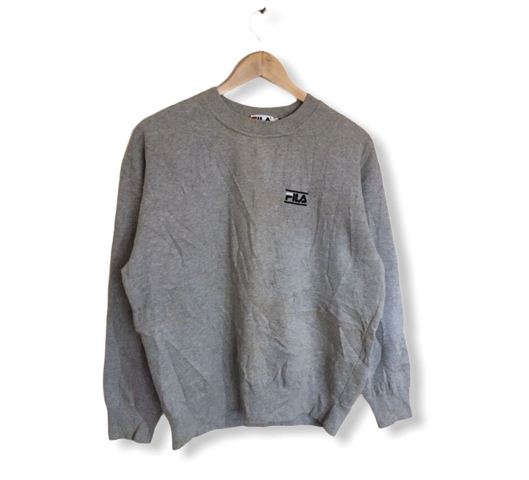 Fila Vintage Fila Big Logo Sweatshirt Made in Japan Size US M / EU 48-50 / 2 - 2 Thumbnail