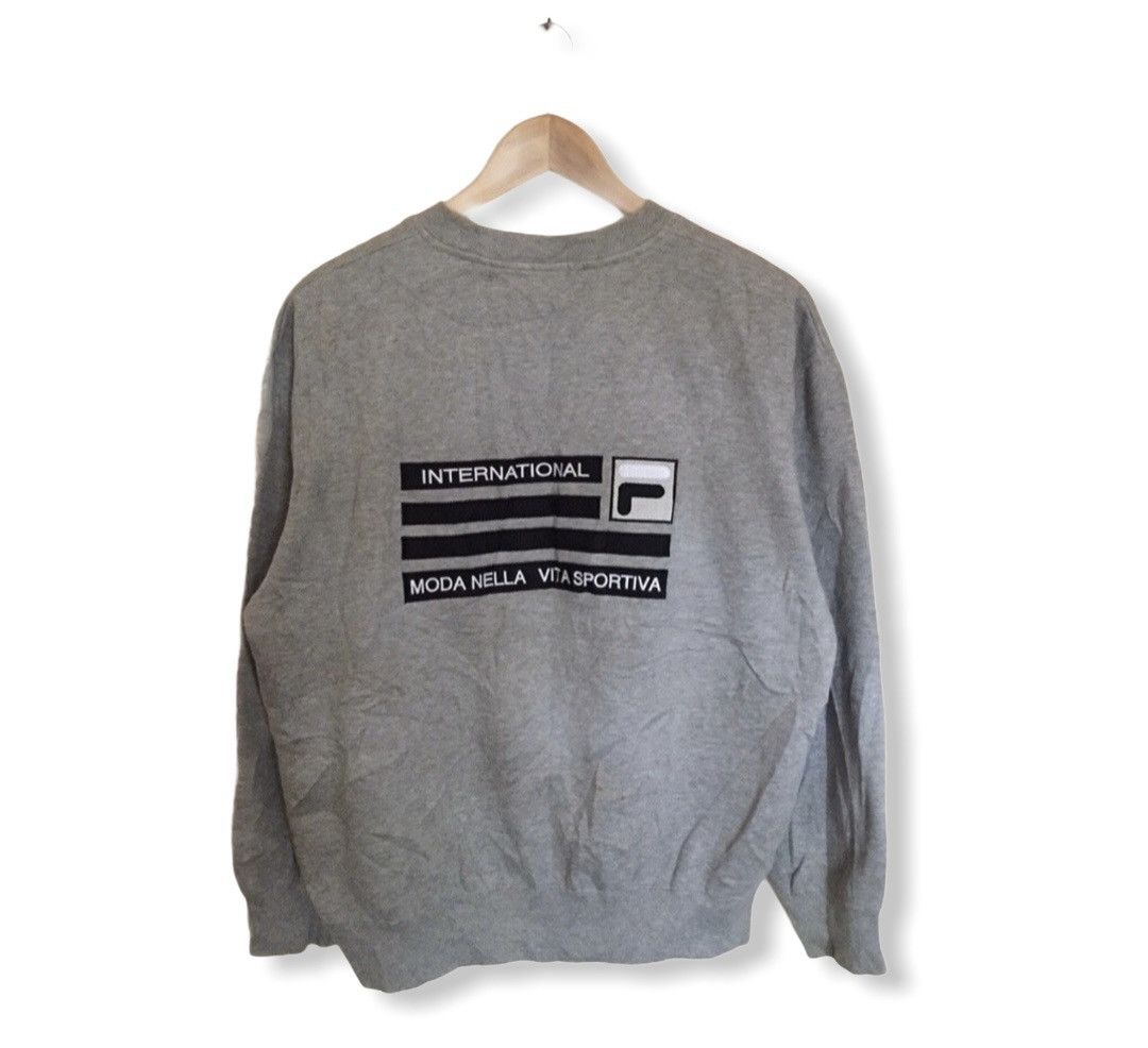 Fila Vintage Fila Big Logo Sweatshirt Made in Japan Size US M / EU 48-50 / 2 - 1 Thumbnail
