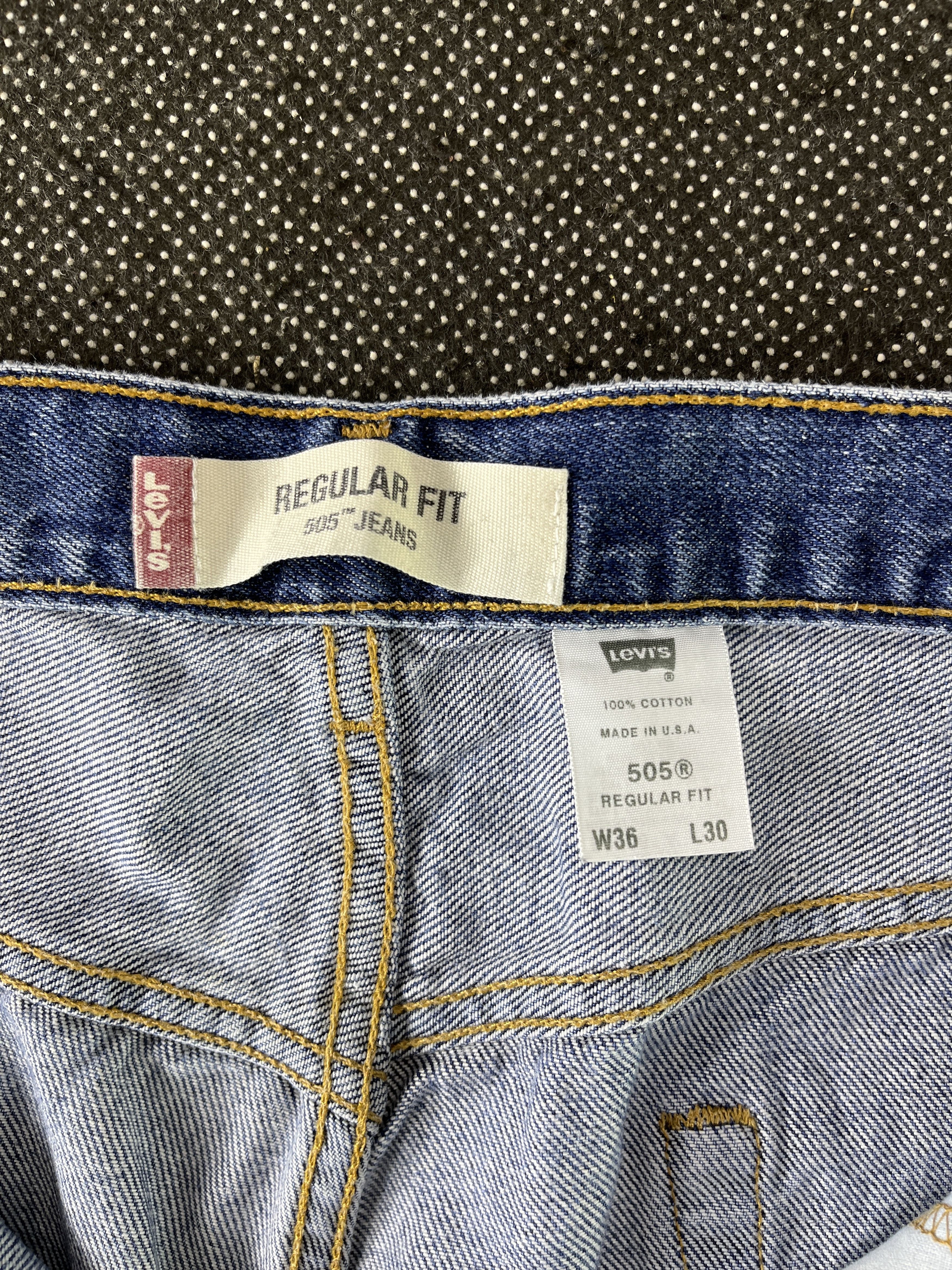 Levi's × Vintage Vintage Levis 505 Stone Wash Jeans 35 x 30 - J330 Size US 35 - 7 Thumbnail