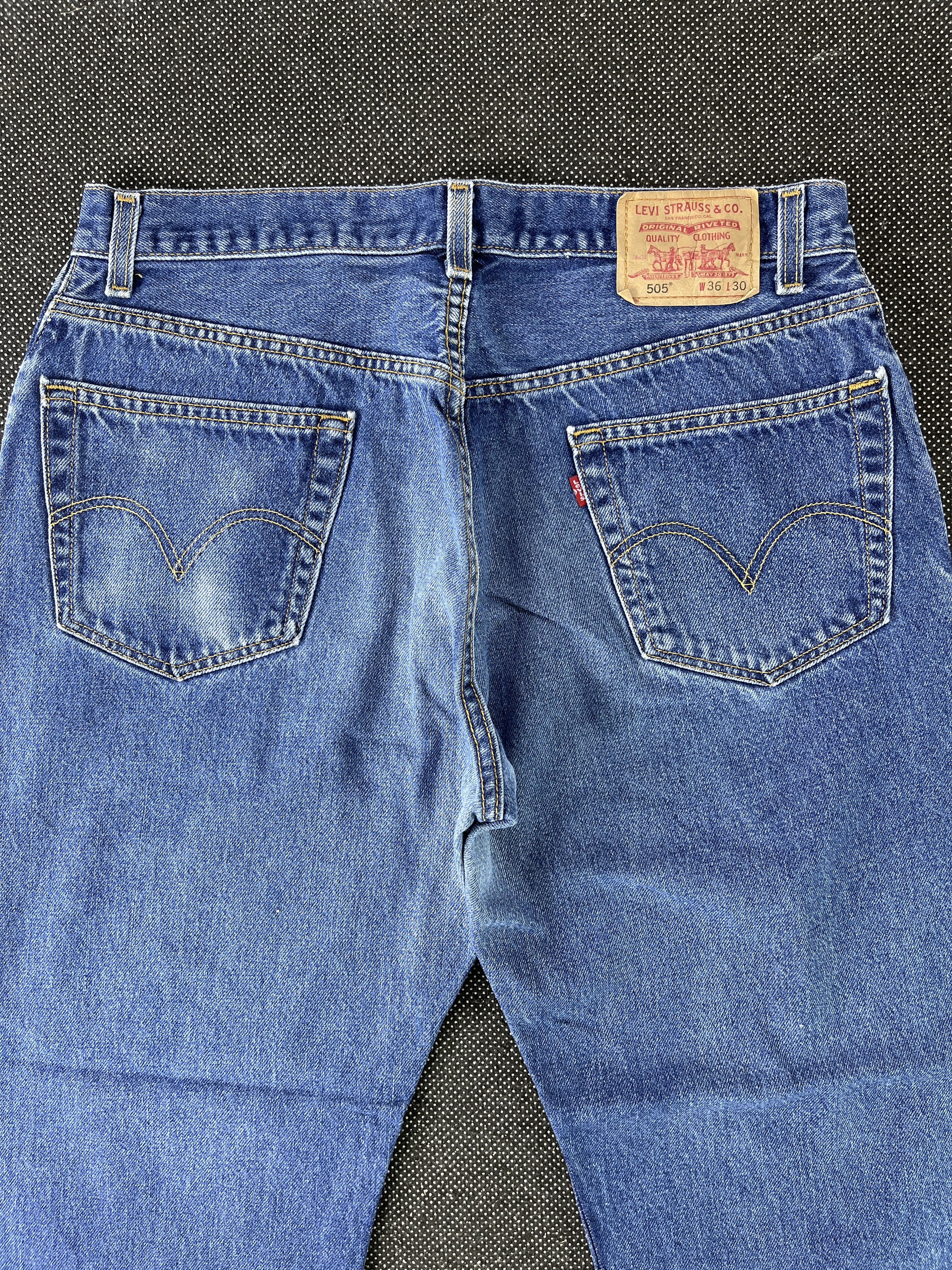 Levi's × Vintage Vintage Levis 505 Stone Wash Jeans 35 x 30 - J330 Size US 35 - 4 Thumbnail