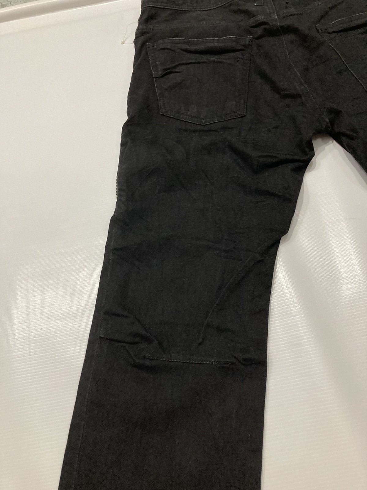 Japanese Brand × Yohji Yamamoto Yohji Yamamoto Black Zipper Denim Jeans Size US 34 / EU 50 - 18 Thumbnail
