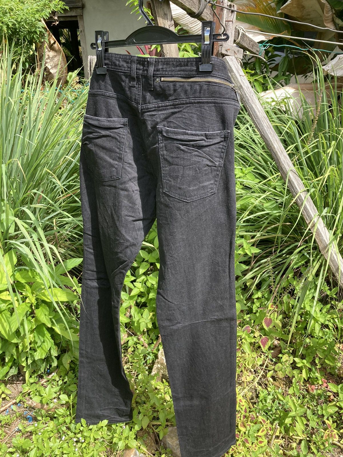 Japanese Brand × Yohji Yamamoto Yohji Yamamoto Black Zipper Denim Jeans Size US 34 / EU 50 - 8 Thumbnail