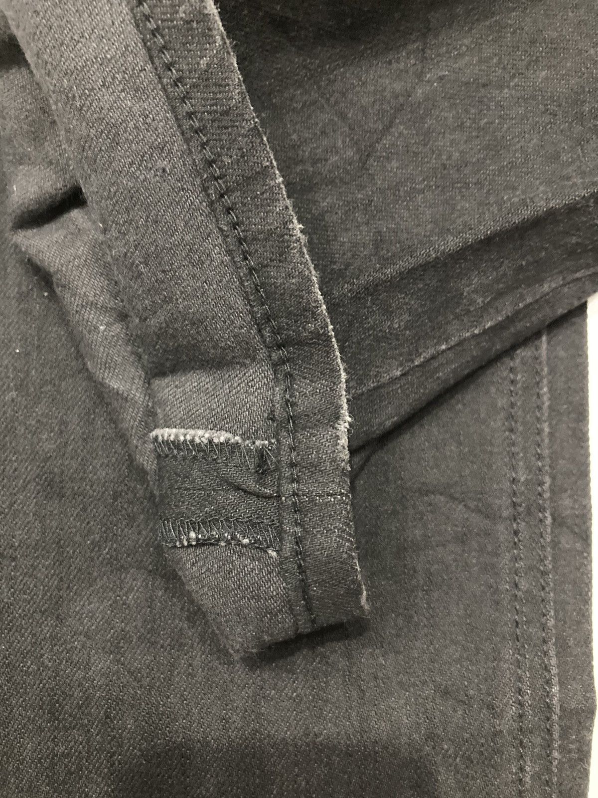 Japanese Brand × Yohji Yamamoto Yohji Yamamoto Black Zipper Denim Jeans Size US 34 / EU 50 - 15 Thumbnail
