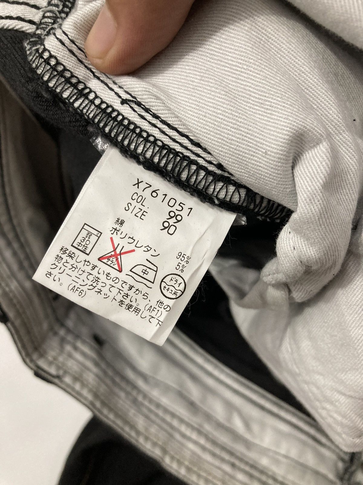 Japanese Brand × Yohji Yamamoto Yohji Yamamoto Black Zipper Denim Jeans Size US 34 / EU 50 - 14 Thumbnail