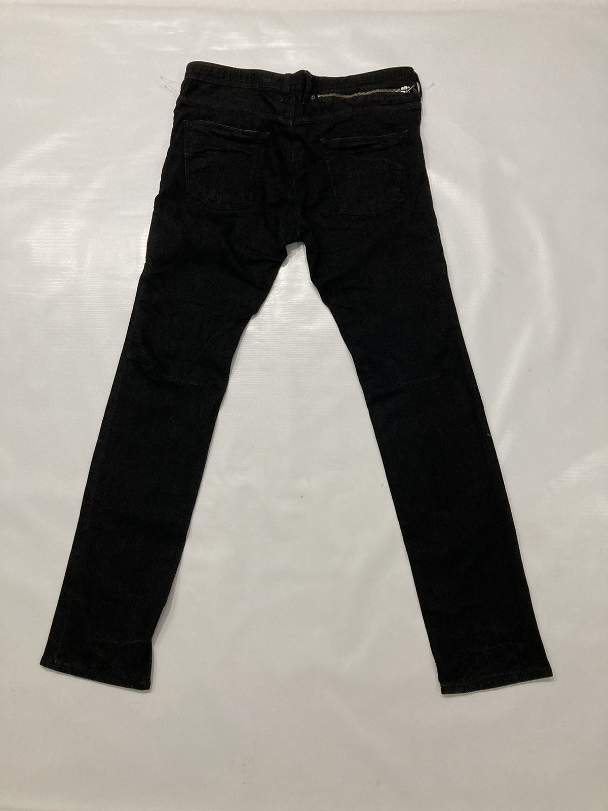 Japanese Brand × Yohji Yamamoto Yohji Yamamoto Black Zipper Denim Jeans Size US 34 / EU 50 - 4 Thumbnail